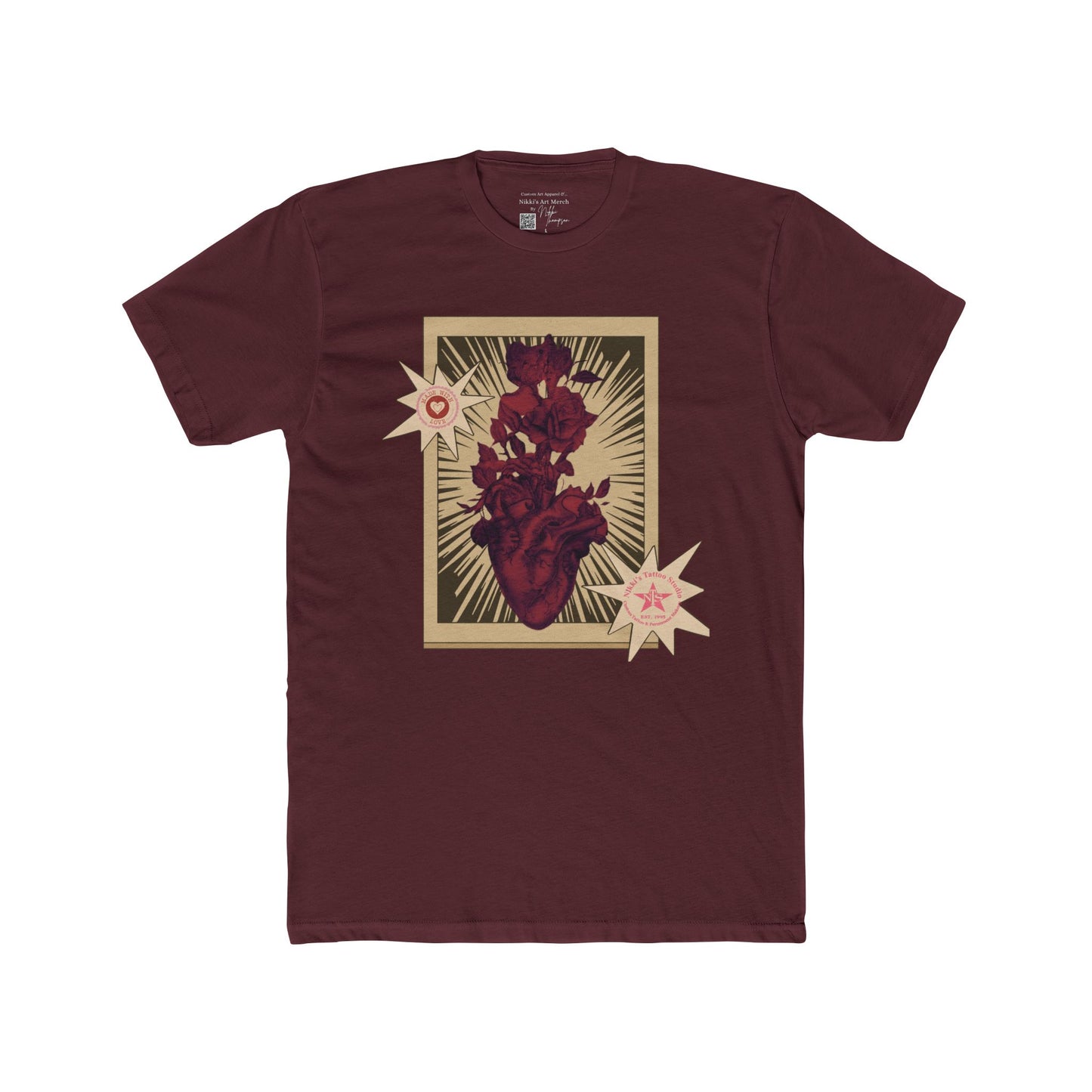 Anatomical Heart Tattoo Unisex Tee - Nikki Thomspon Design