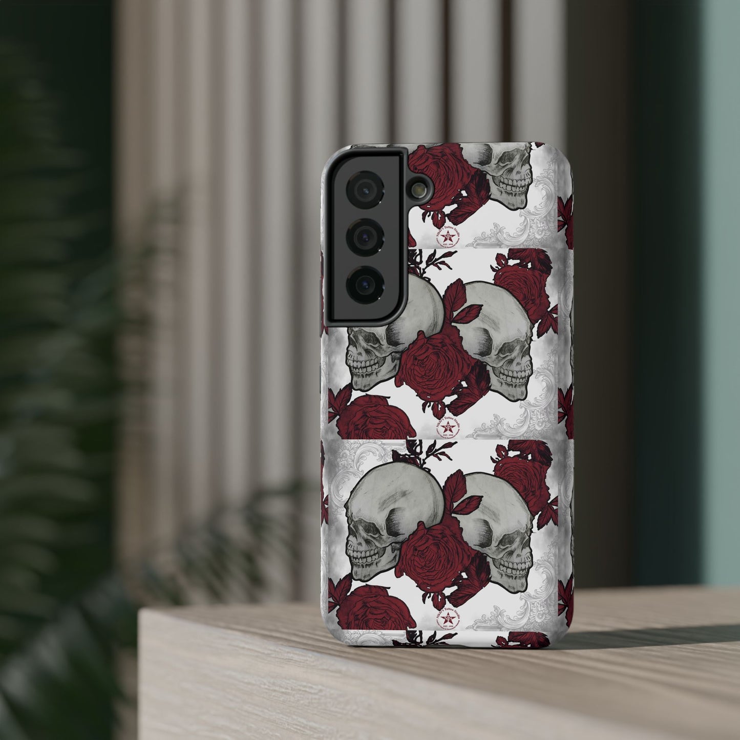 Skulls and Roses by Nikki - Samsung Galaxy Phone Case