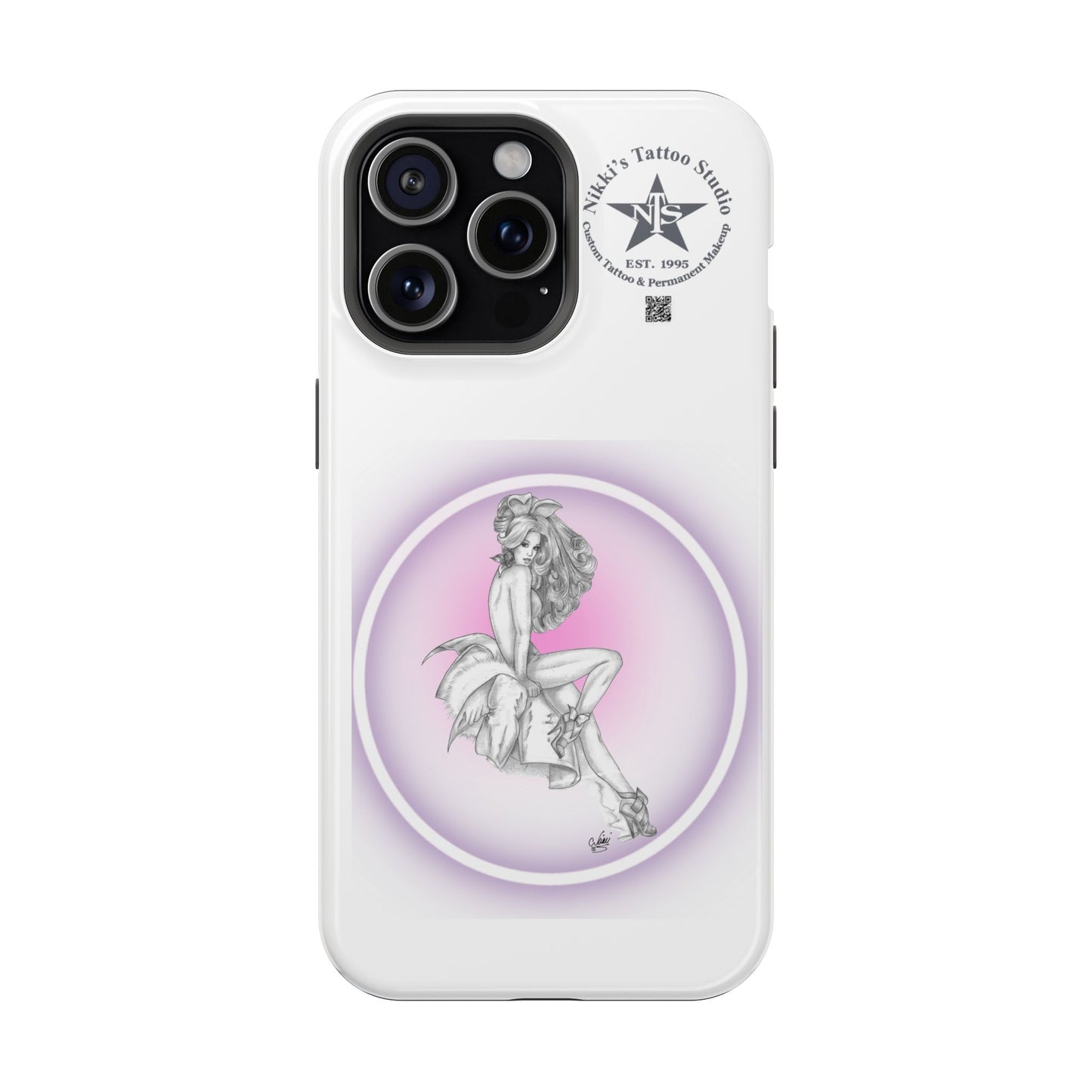 Phone Case: Pin Up Bunny Girl by Nikki