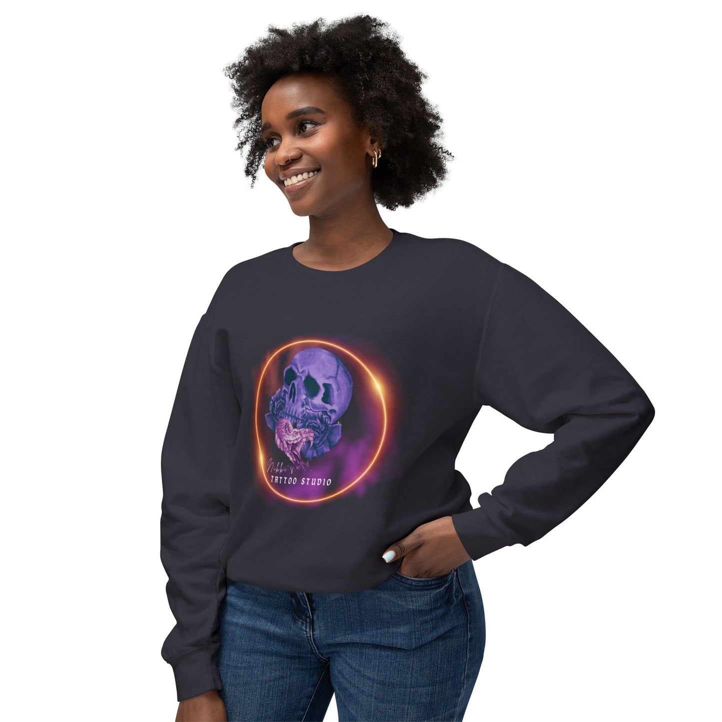 Sweatshirt - Nikki's Tattoo Studio Collection Skull & Snake