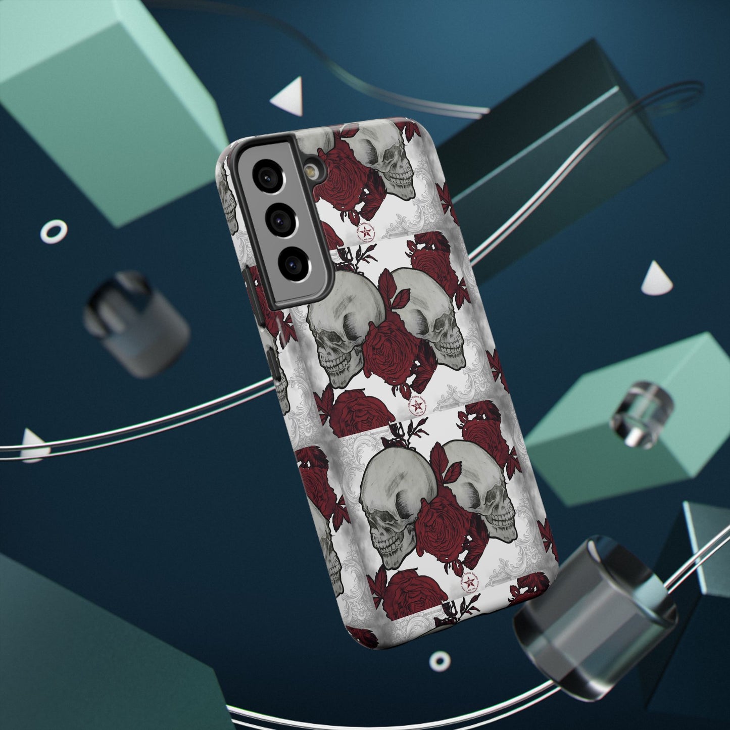 Skulls and Roses by Nikki - Samsung Galaxy Phone Case