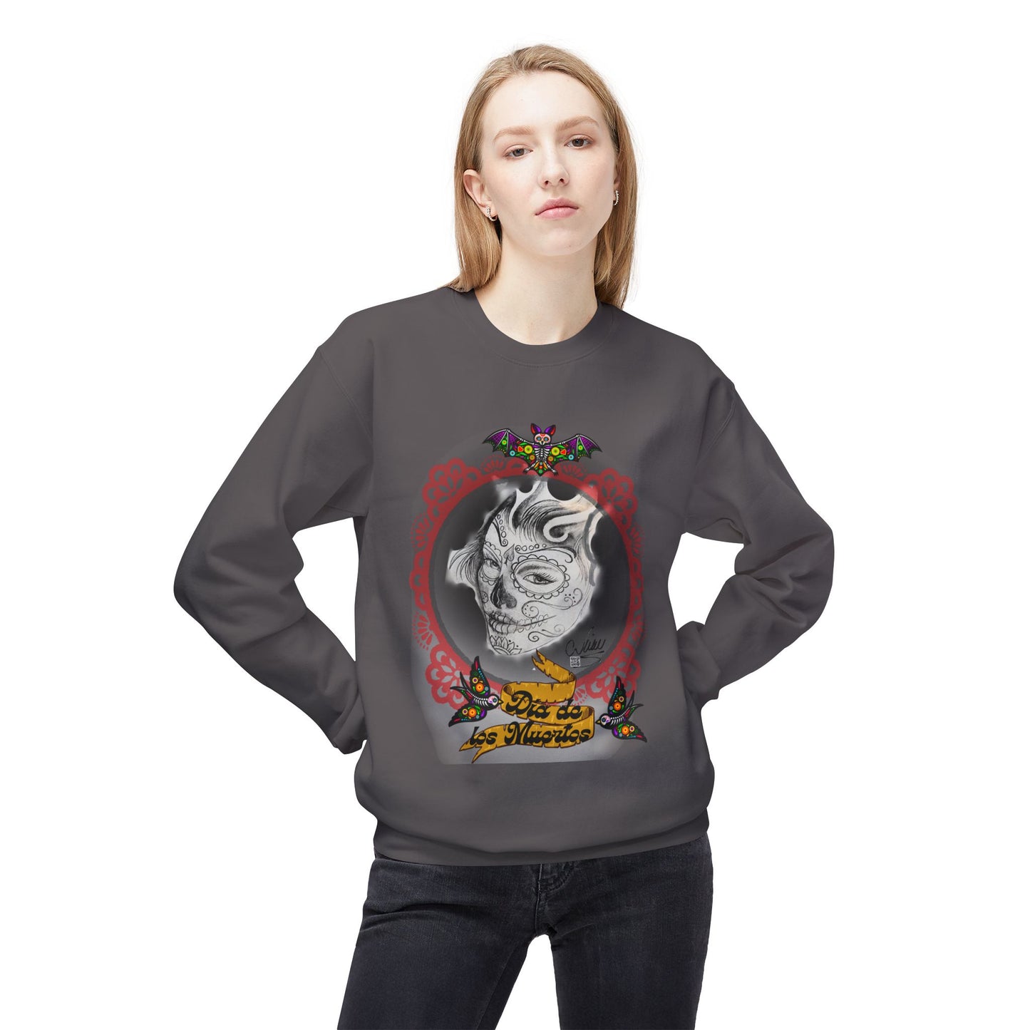 Sweatshirt - Day of the Dead Beautiful Art by Nikki
