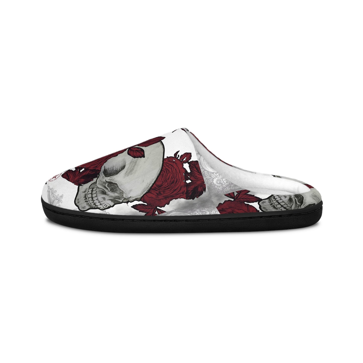 Skulls and Roses Art by Nikki - Women's Indoor Slippers