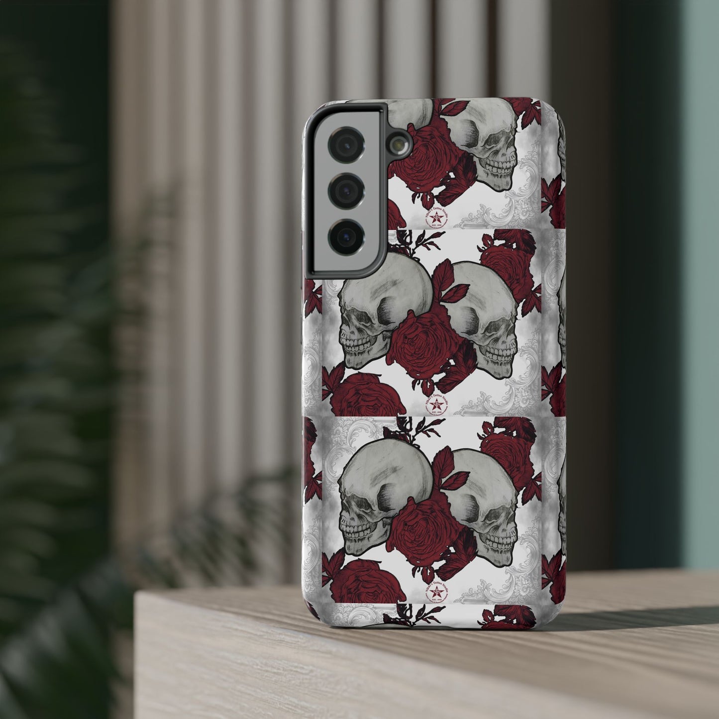 Skulls and Roses by Nikki - Samsung Galaxy Phone Case