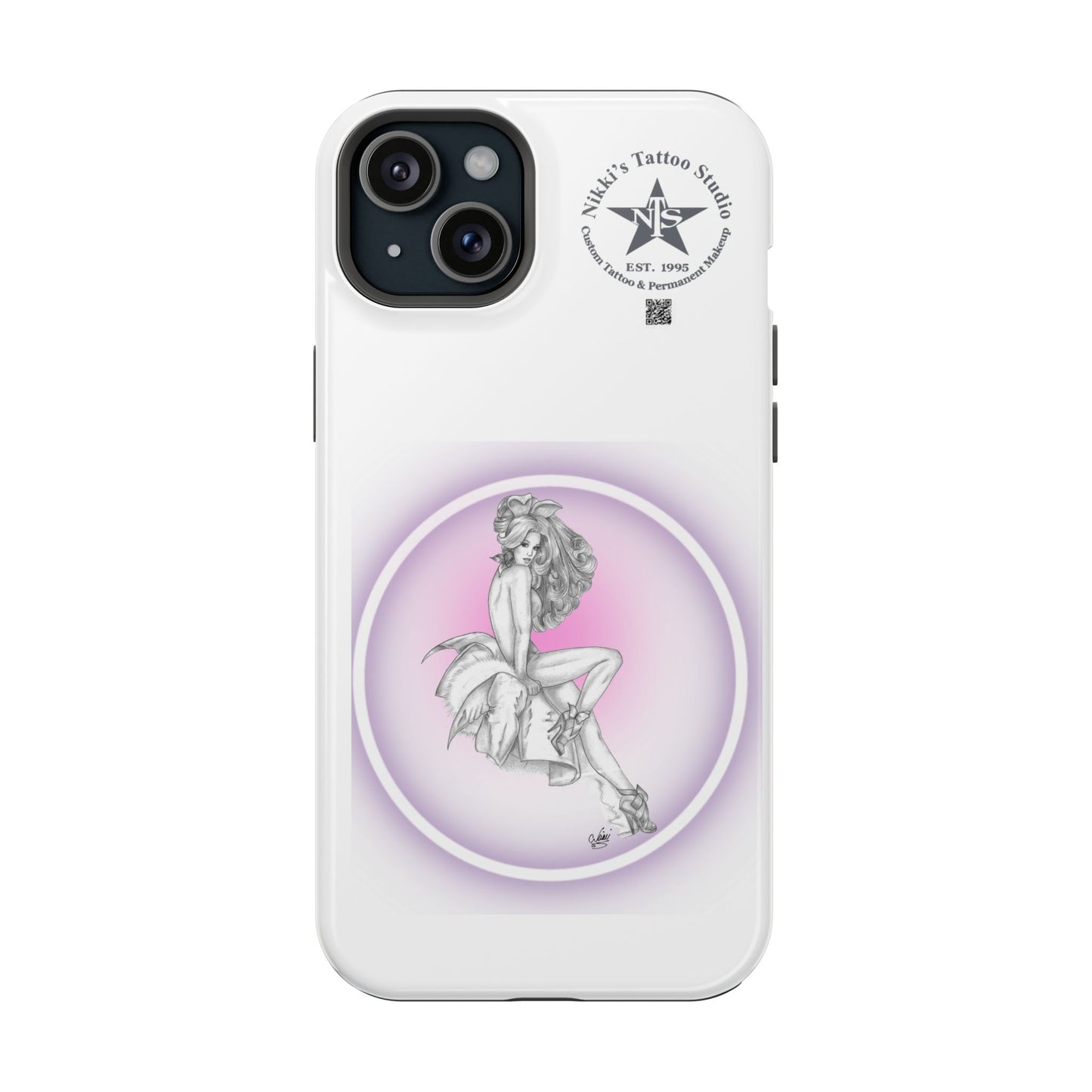 Phone Case: Pin Up Bunny Girl by Nikki