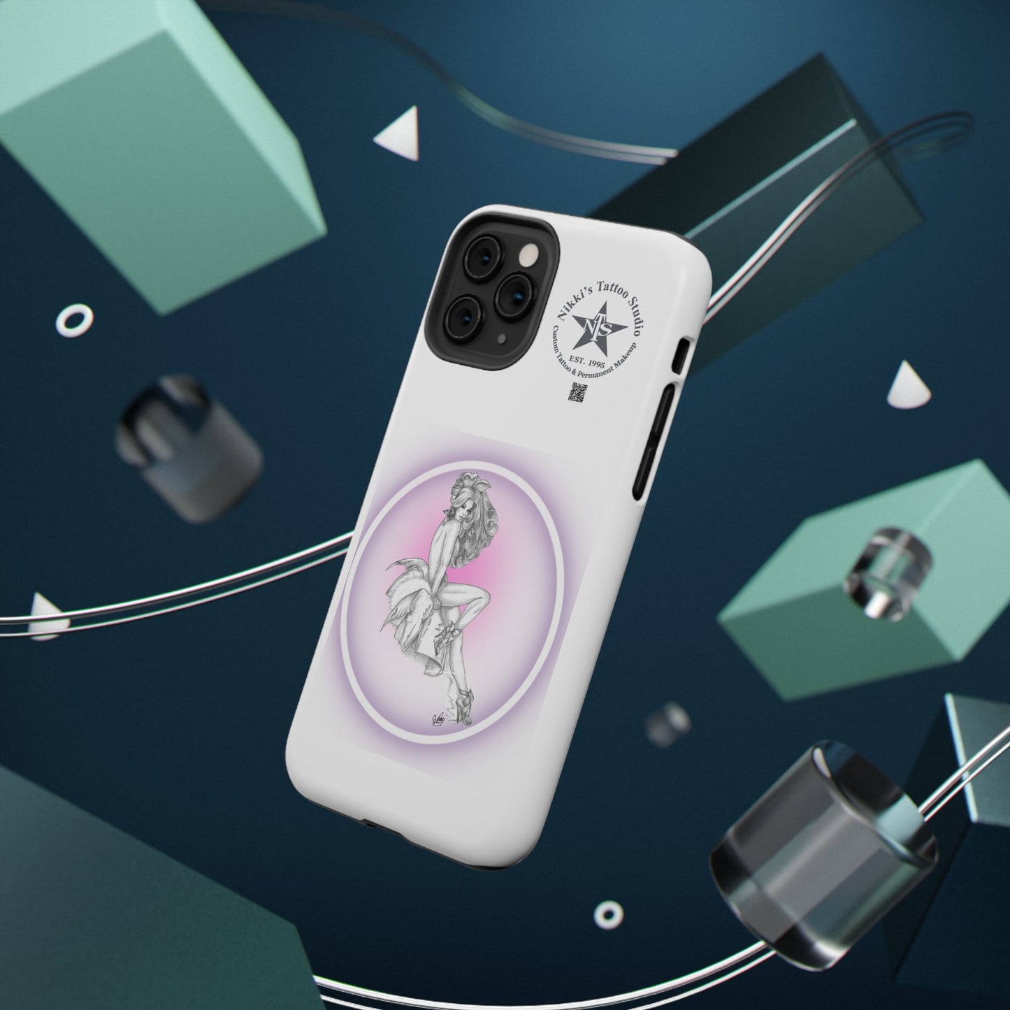 Phone Case: Pin Up Bunny Girl by Nikki