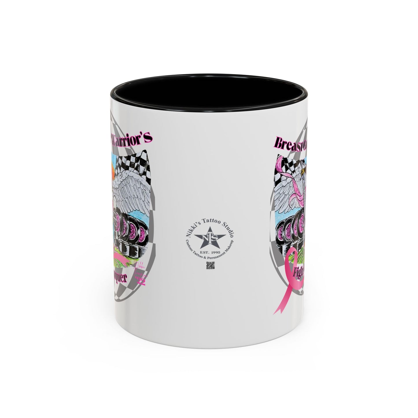 Mug - Breast Cancer Warrior by Nikki