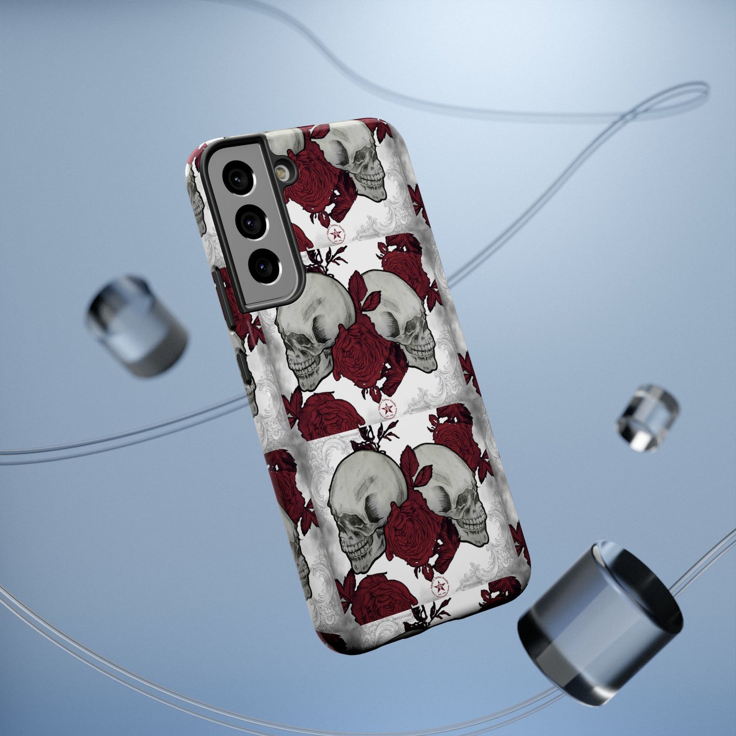 Skulls and Roses by Nikki - Samsung Galaxy Phone Case