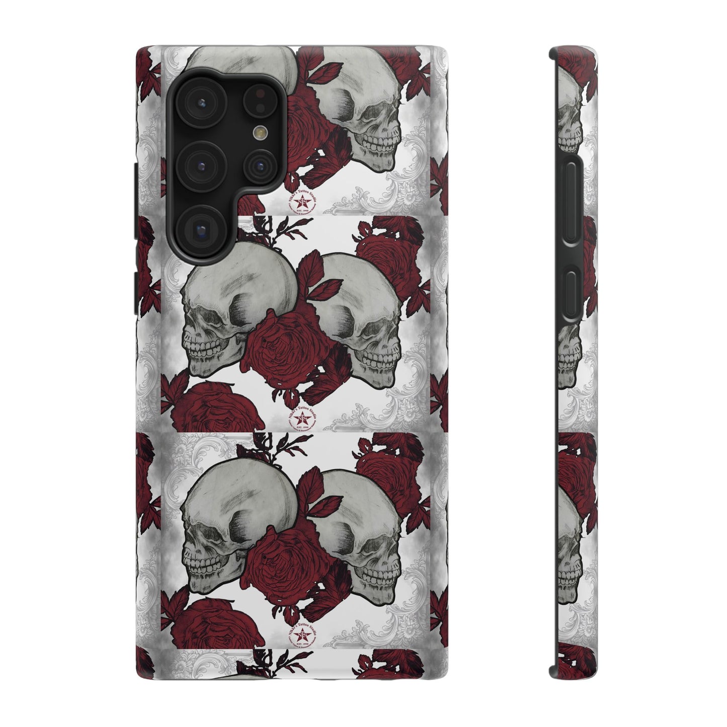 Skulls and Roses by Nikki - Samsung Galaxy Phone Case