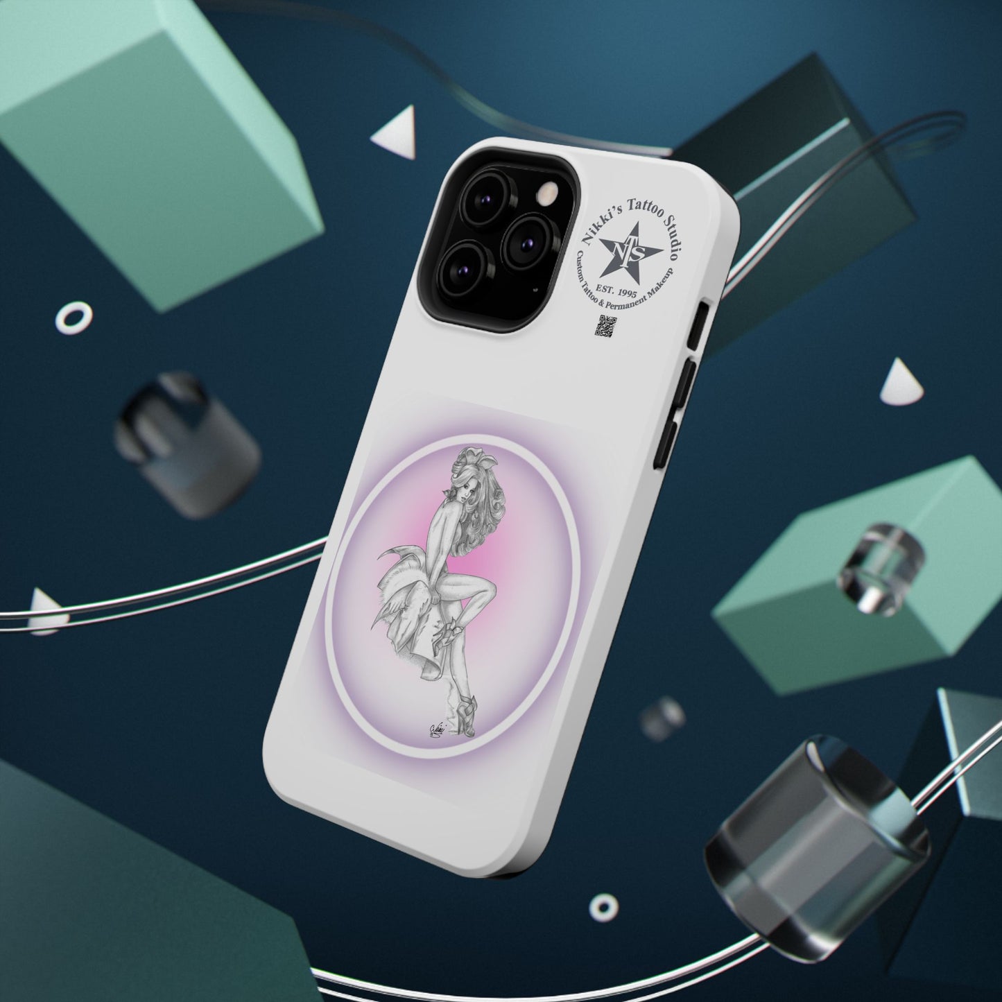 Phone Case: Pin Up Bunny Girl by Nikki