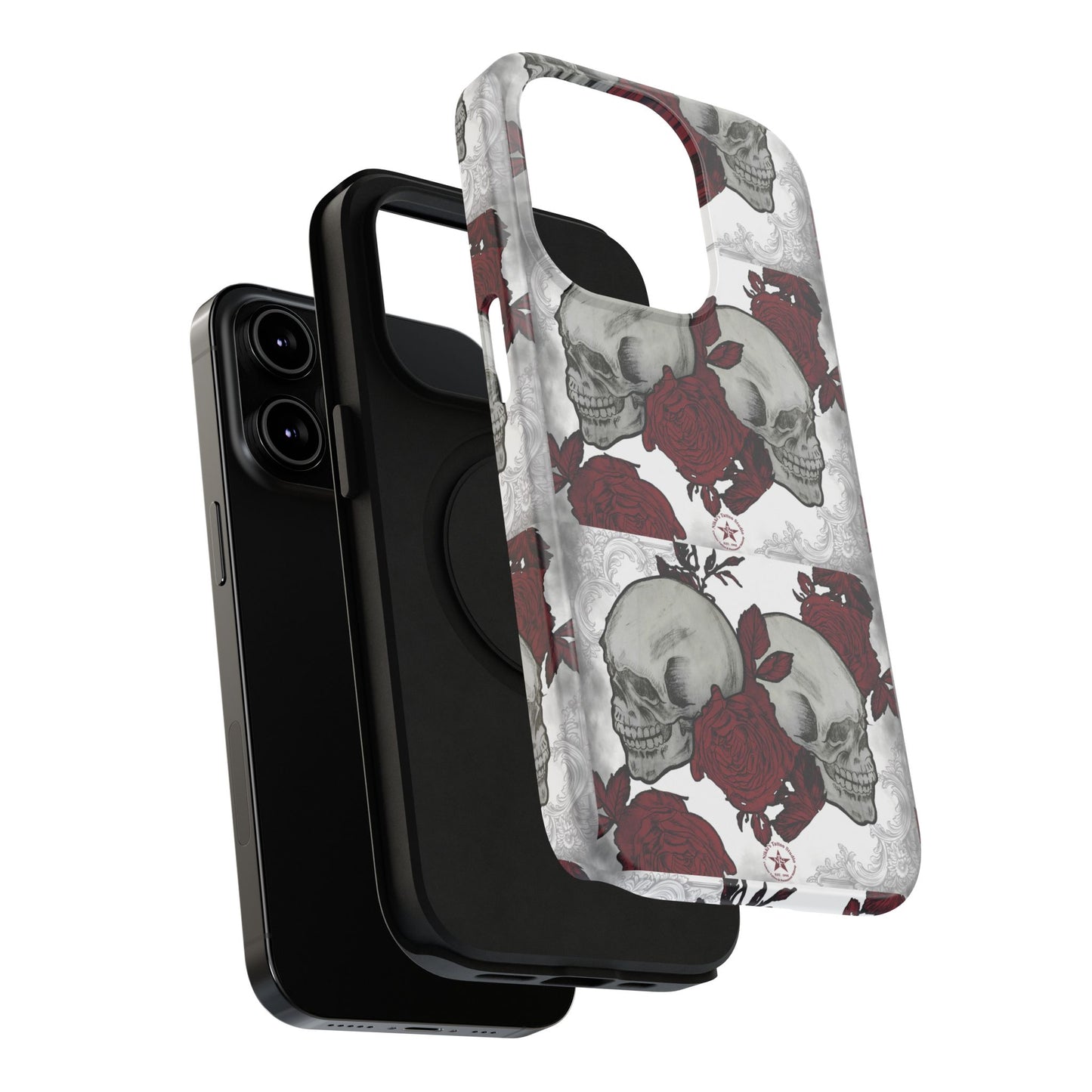 Skulls and Roses by Nikki - iPhone Case