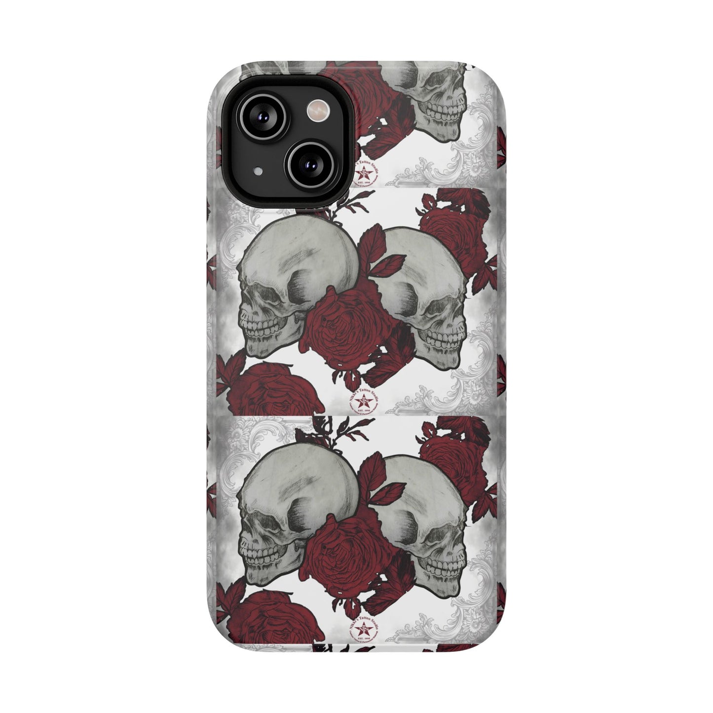 Skulls and Roses by Nikki - iPhone Case