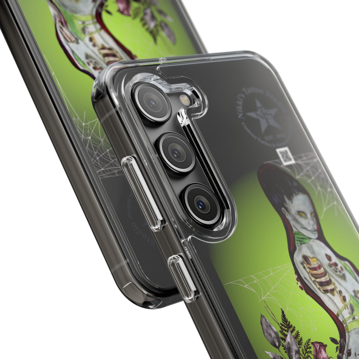 Phone Case Clear - Lady Zombie by Nikki Thompson