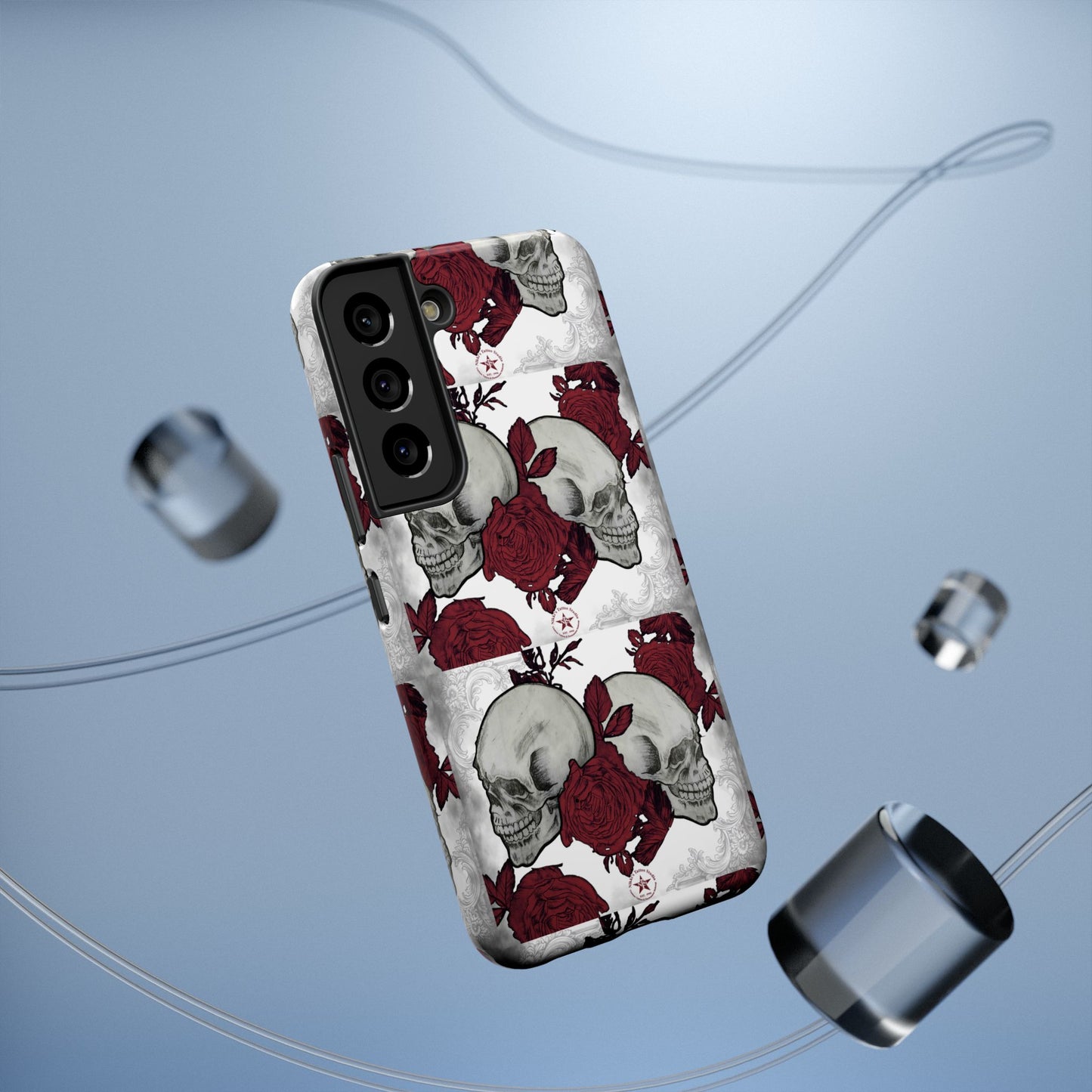 Skulls and Roses by Nikki - Samsung Galaxy Phone Case