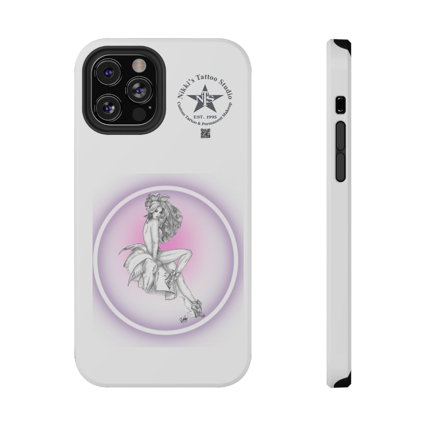 Phone Case: Pin Up Bunny Girl by Nikki