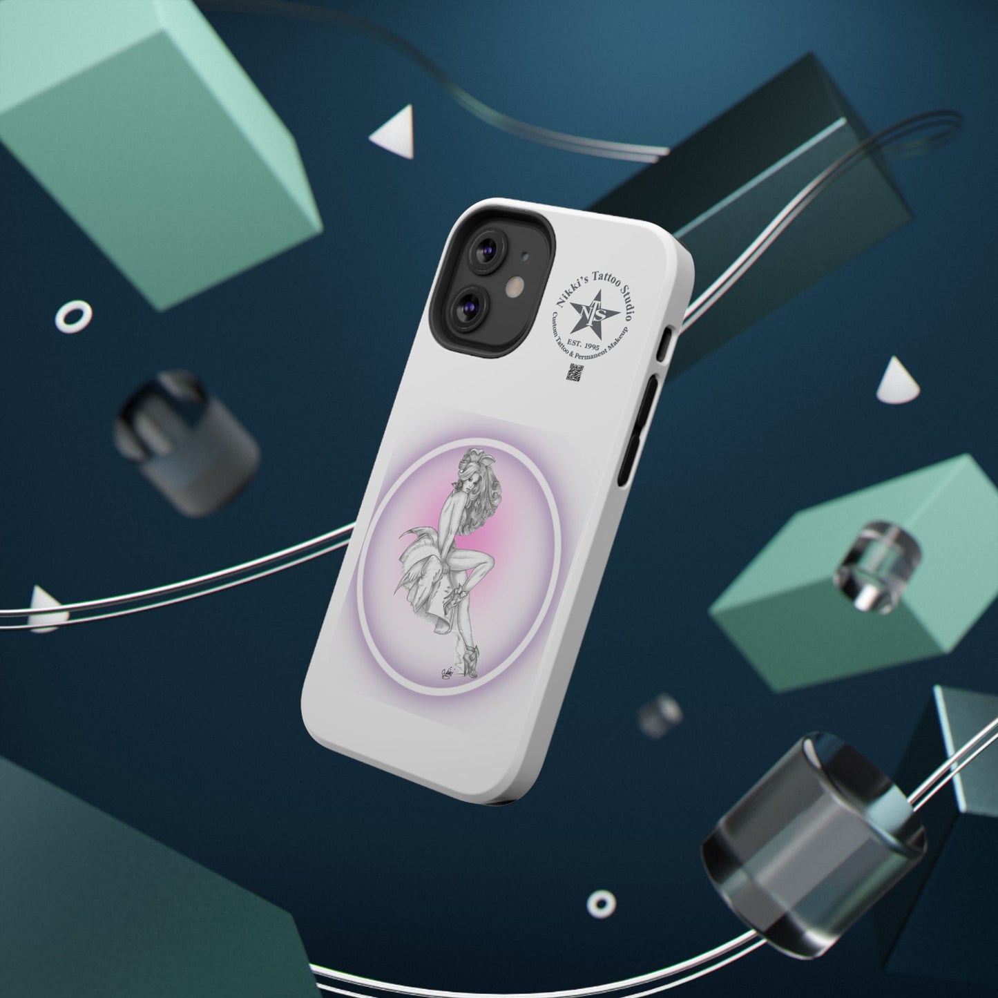 Phone Case: Pin Up Bunny Girl by Nikki