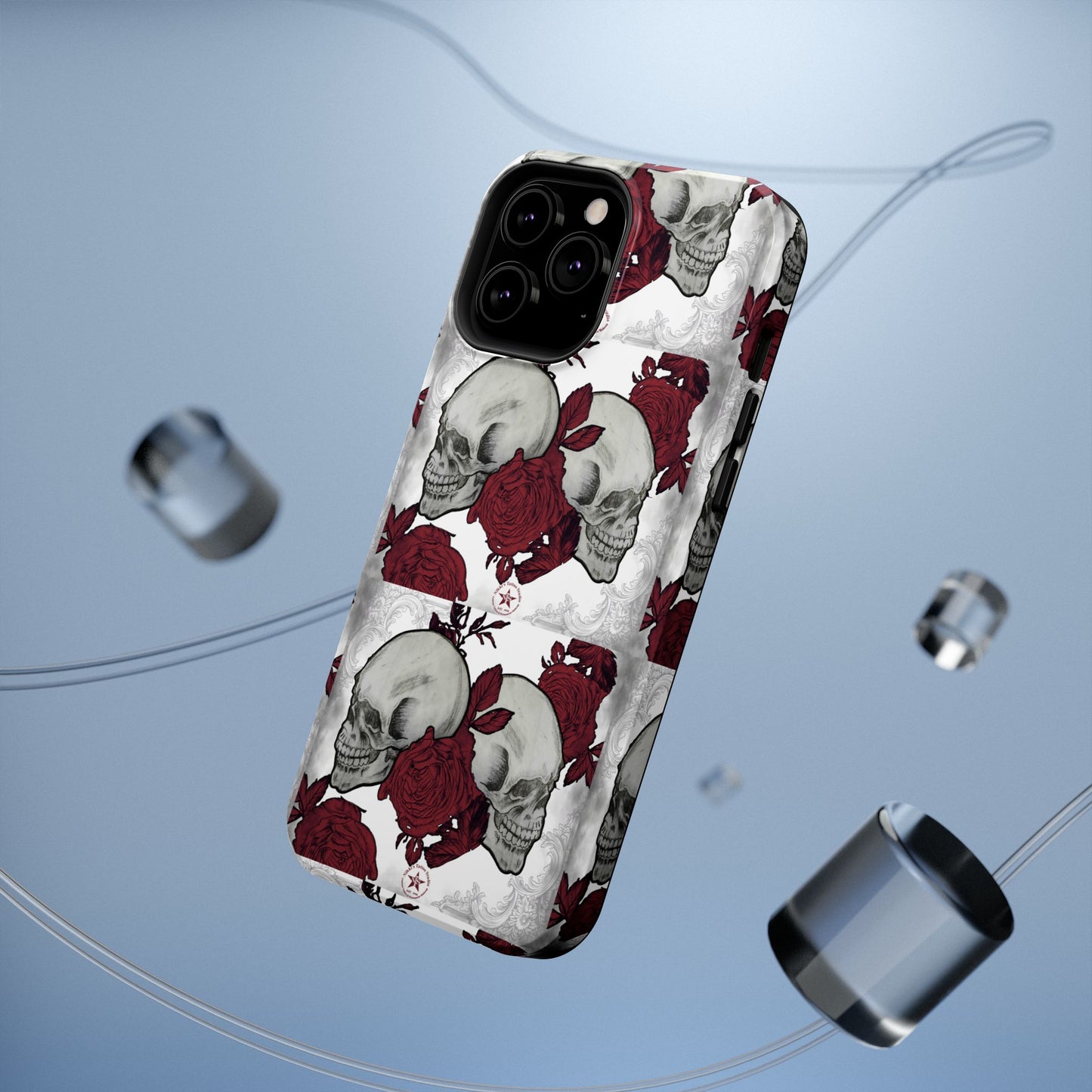 Skulls and Roses by Nikki - iPhone Case