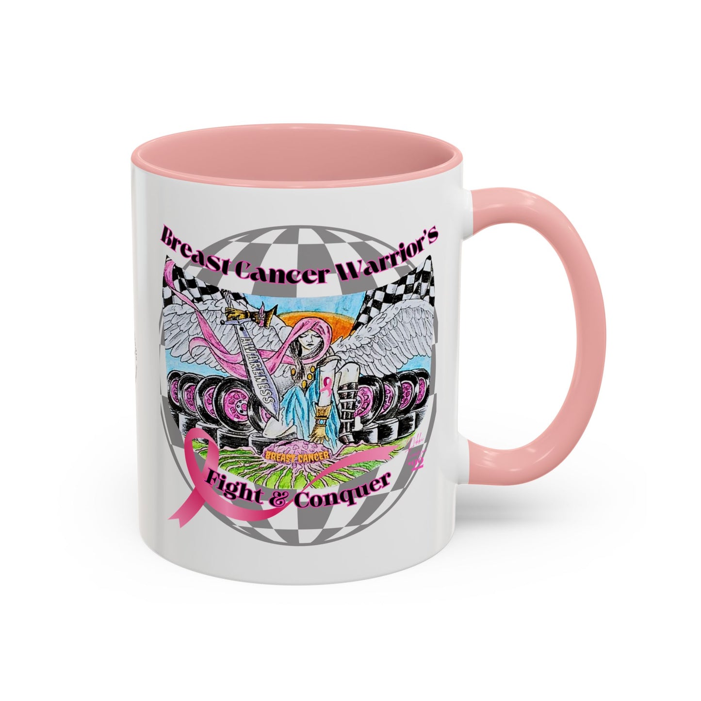 Mug - Breast Cancer Warrior by Nikki