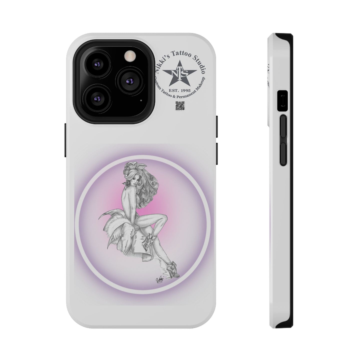 Phone Case: Pin Up Bunny Girl by Nikki