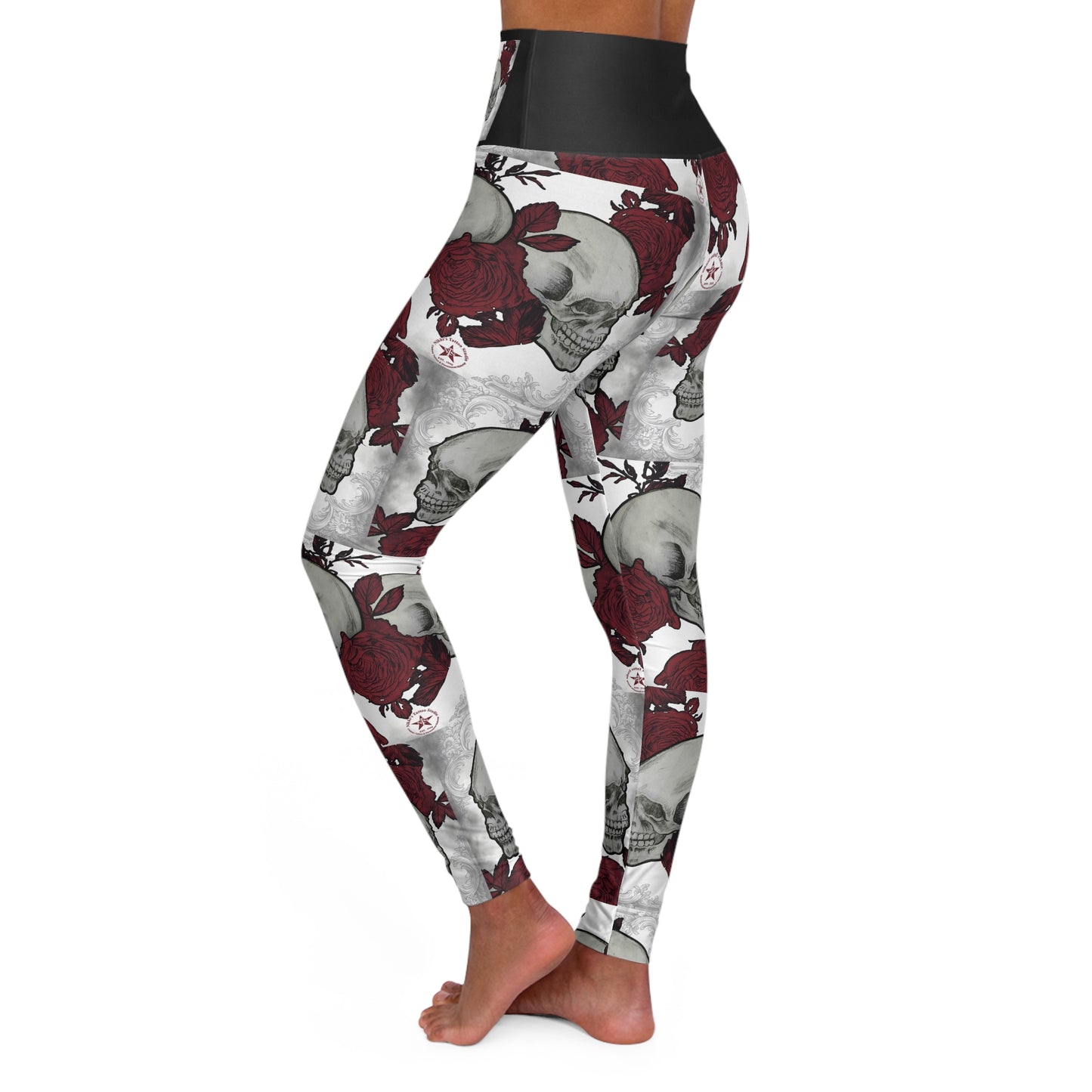 Skulls and Roses by Nikki - Yoga Leggings