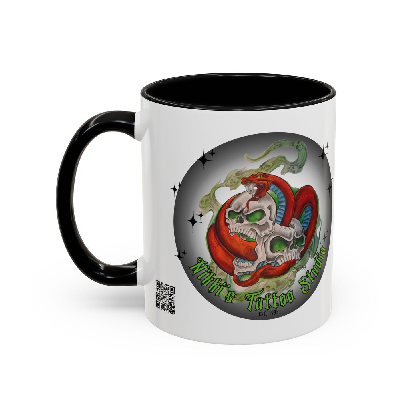 Mug - Nikki's Tattoo Studio (Skull & Snake)