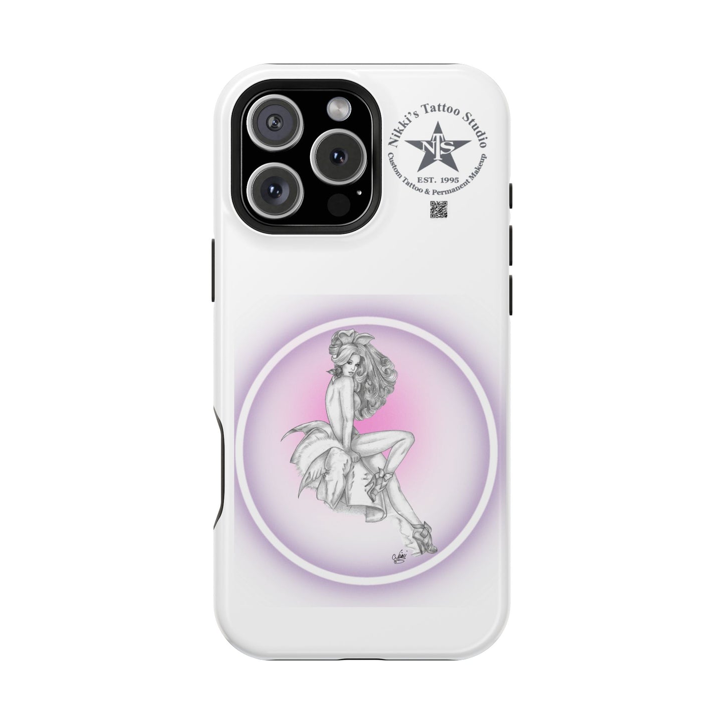 Phone Case: Pin Up Bunny Girl by Nikki