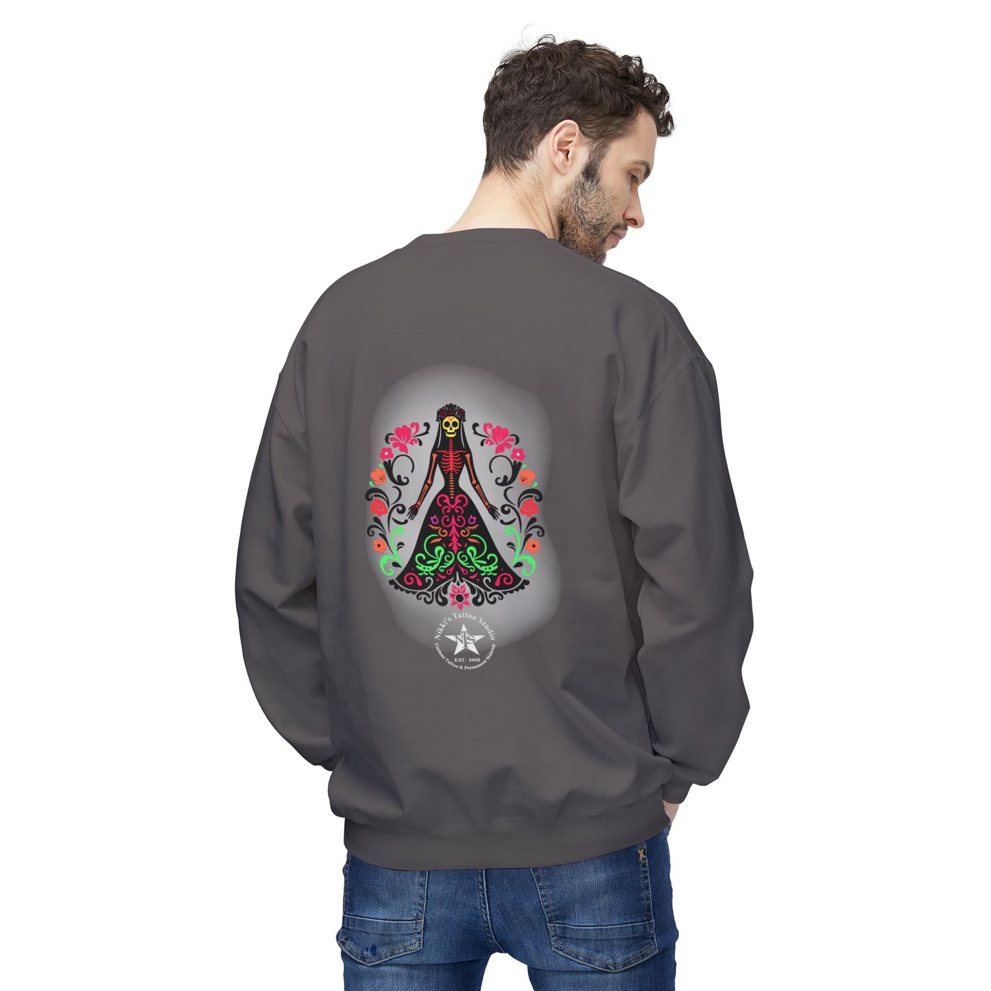 Sweatshirt - Day of the Dead Beautiful Art by Nikki
