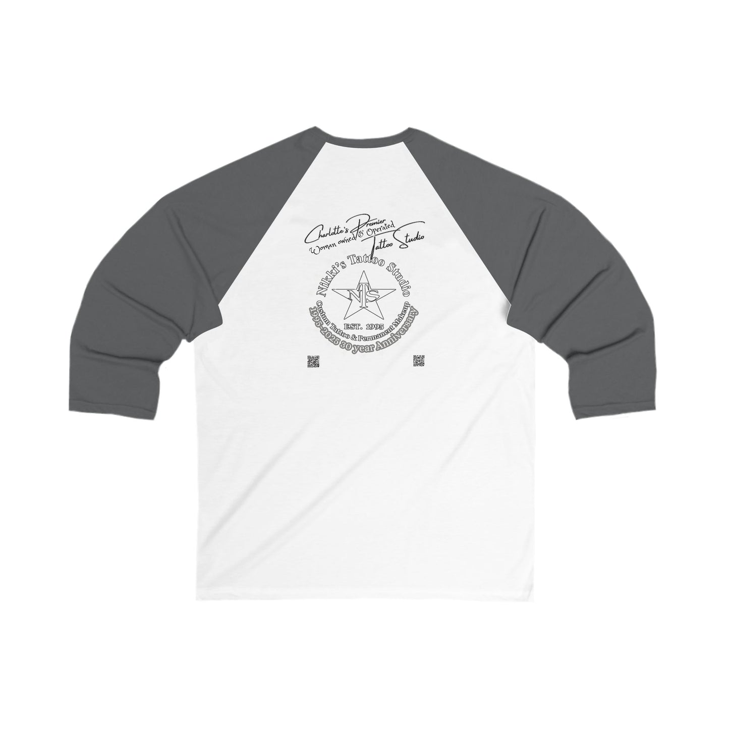 Anatomical Heart Tattoo by Nikki Unisex 3\4 Sleeve Baseball Tee