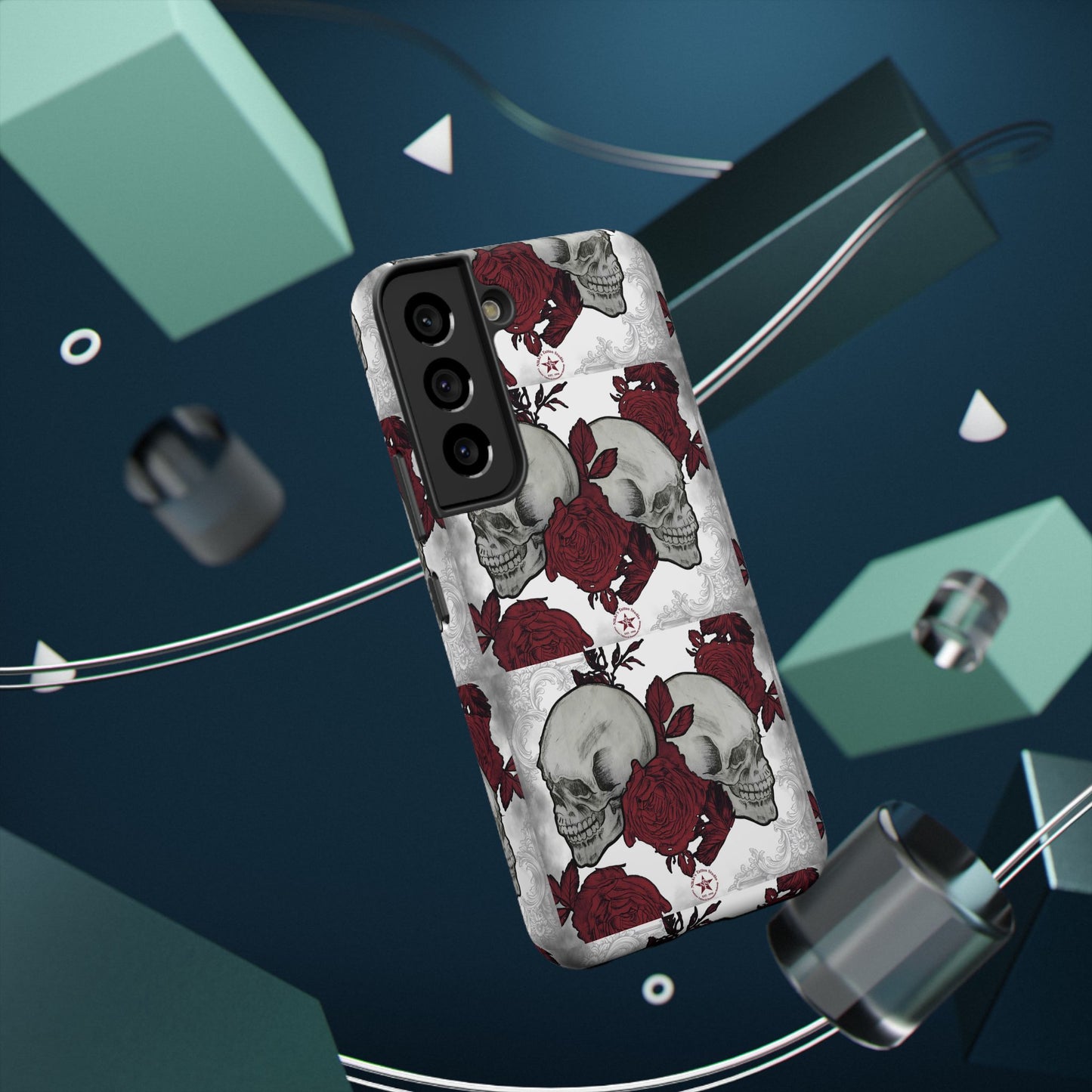 Skulls and Roses by Nikki - Samsung Galaxy Phone Case