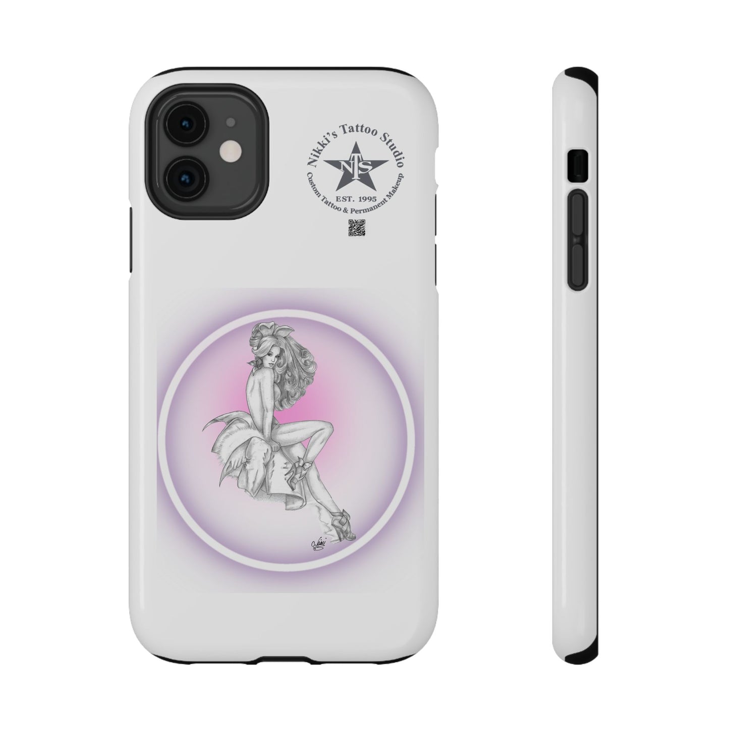 Phone Case: Pin Up Bunny Girl by Nikki