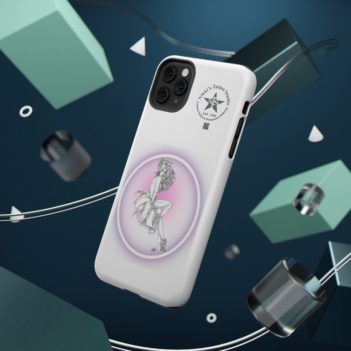 Phone Case: Pin Up Bunny Girl by Nikki