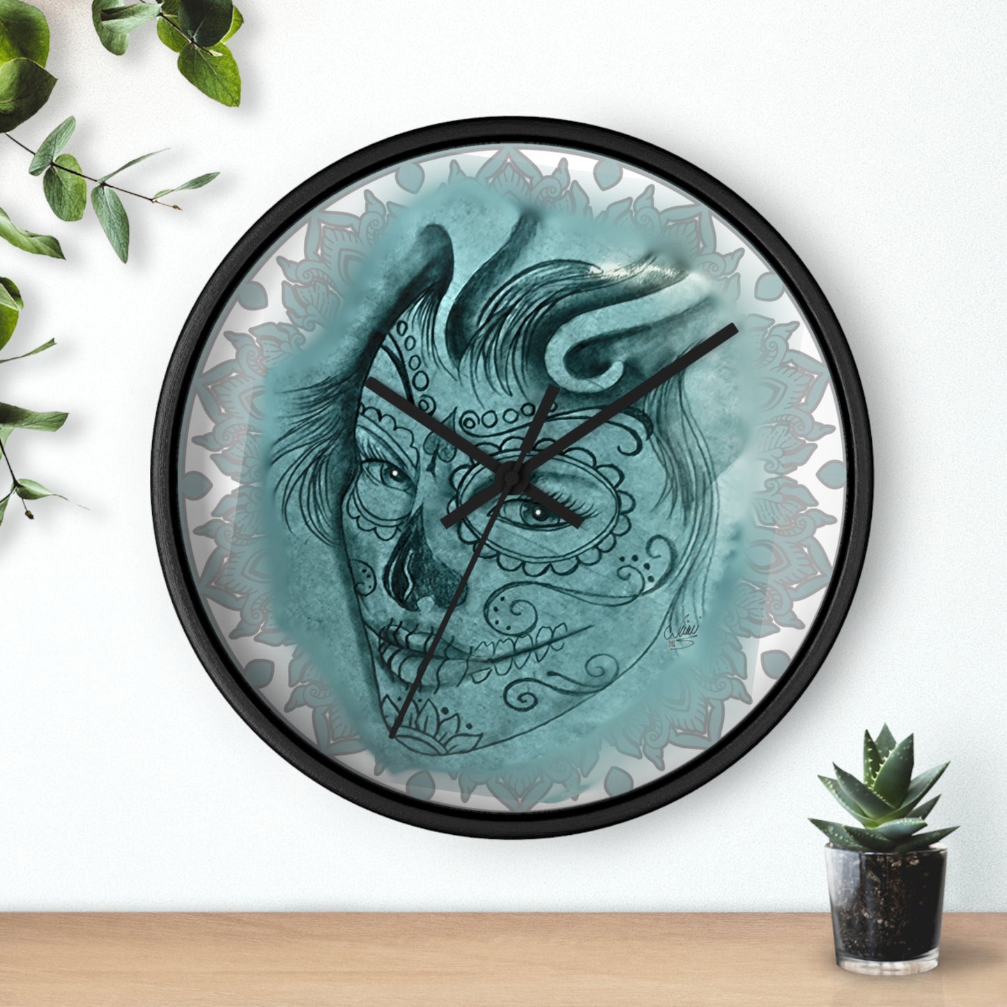 Wall Clock - Beautiful Face by Nikki