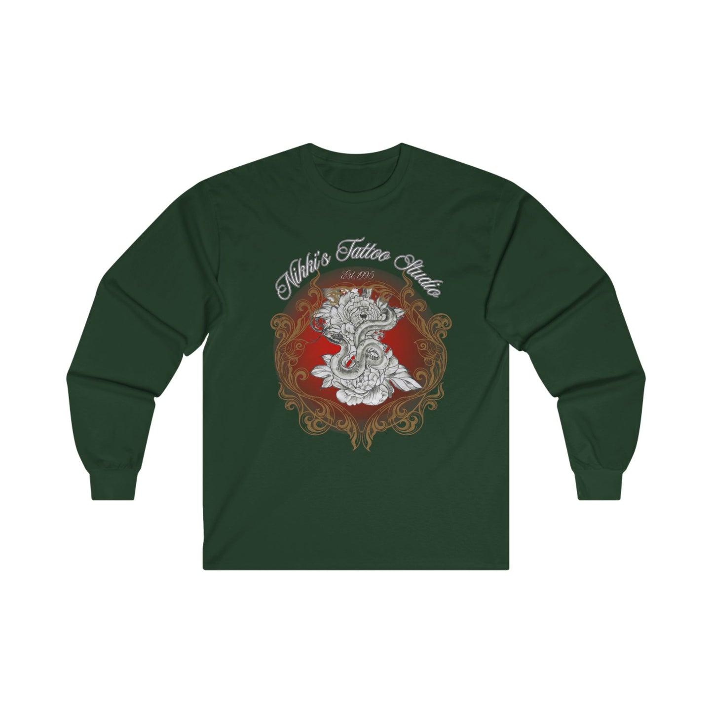 T-Shirt Long Sleeved - Nikki's Tattoo Studio Collection featuring art by Nikki
