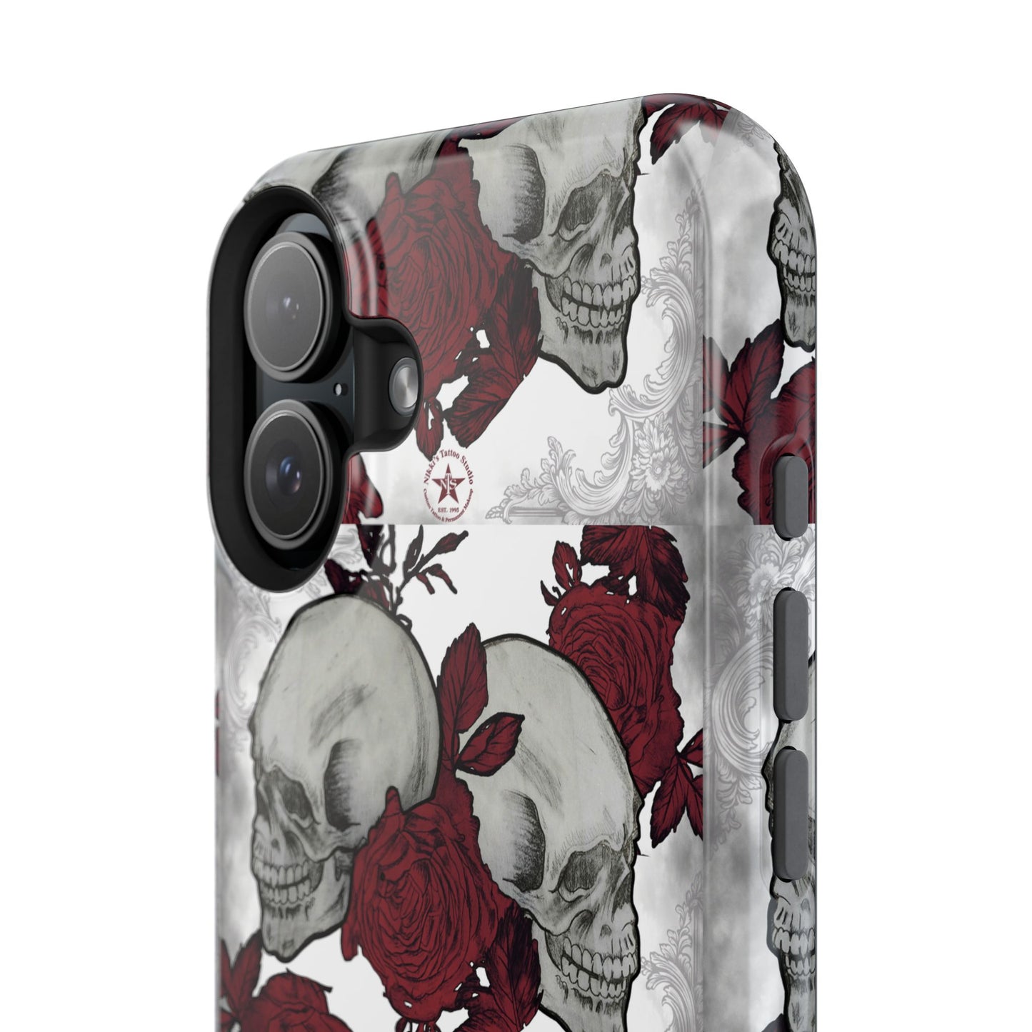 Skulls and Roses by Nikki - iPhone Case