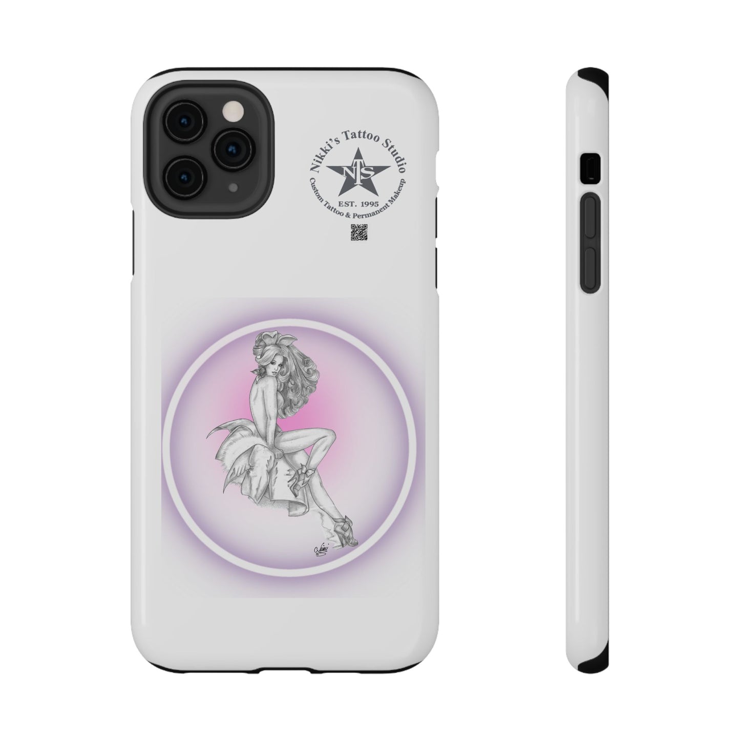Phone Case: Pin Up Bunny Girl by Nikki