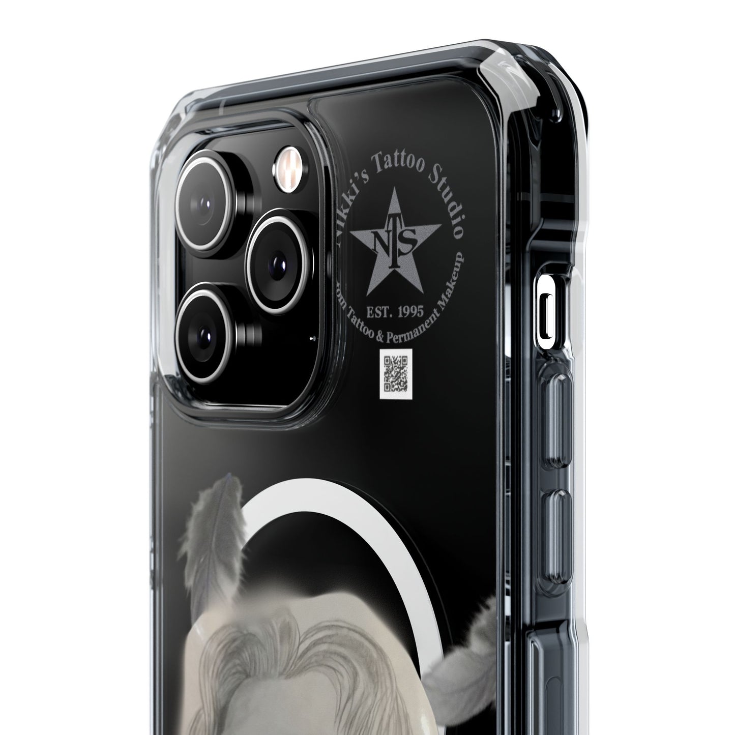 Phone Case iPhone 14, iPhone 15 - Painted Lady Face by Nikki