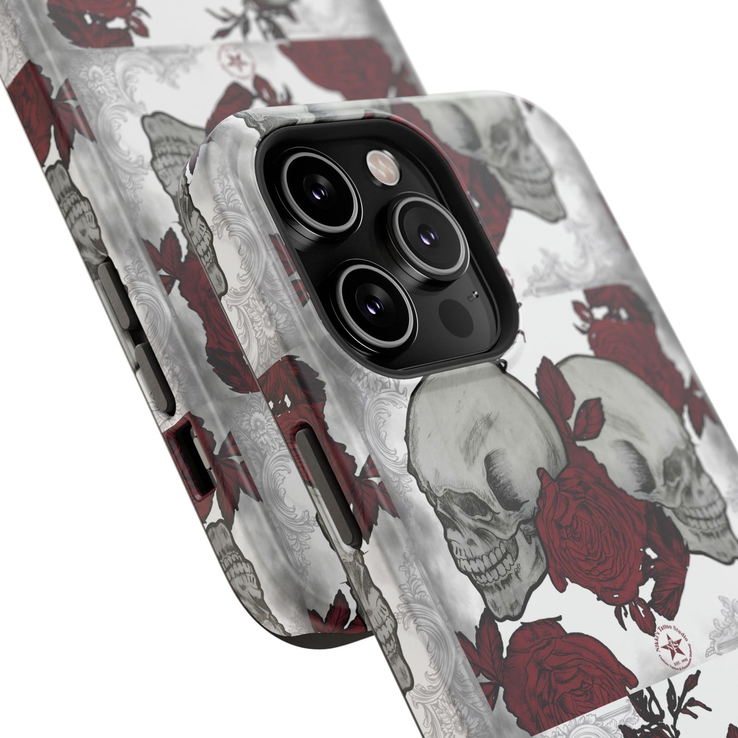 Skulls and Roses by Nikki - iPhone Case