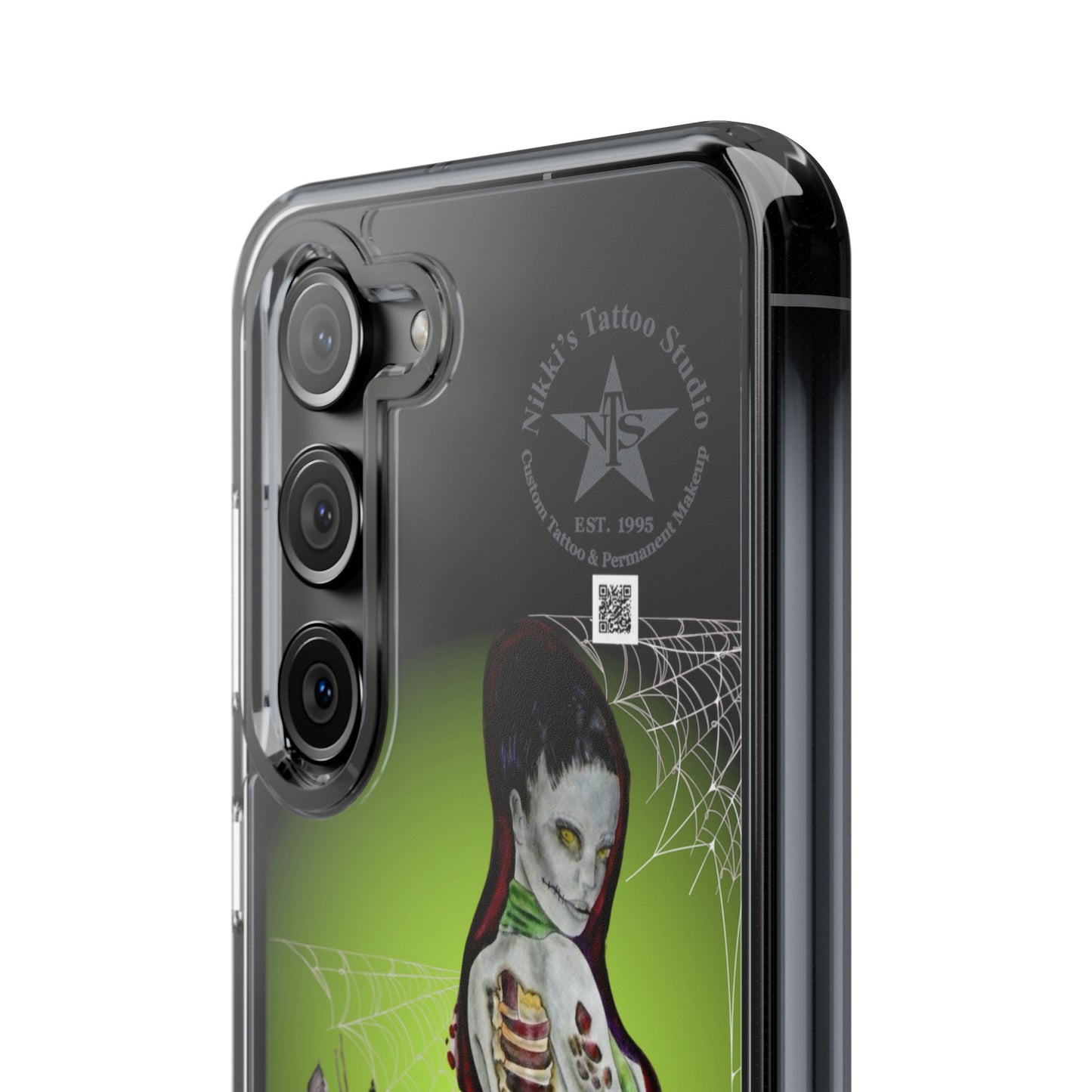 Phone Case Clear - Lady Zombie by Nikki Thompson