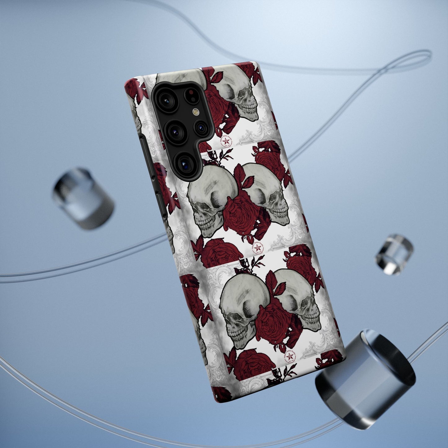 Skulls and Roses by Nikki - Samsung Galaxy Phone Case