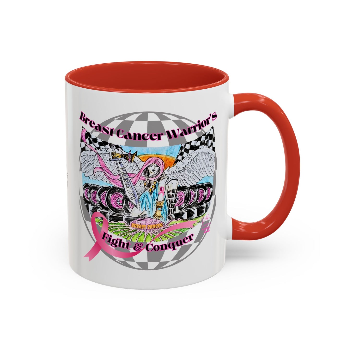 Mug - Breast Cancer Warrior by Nikki