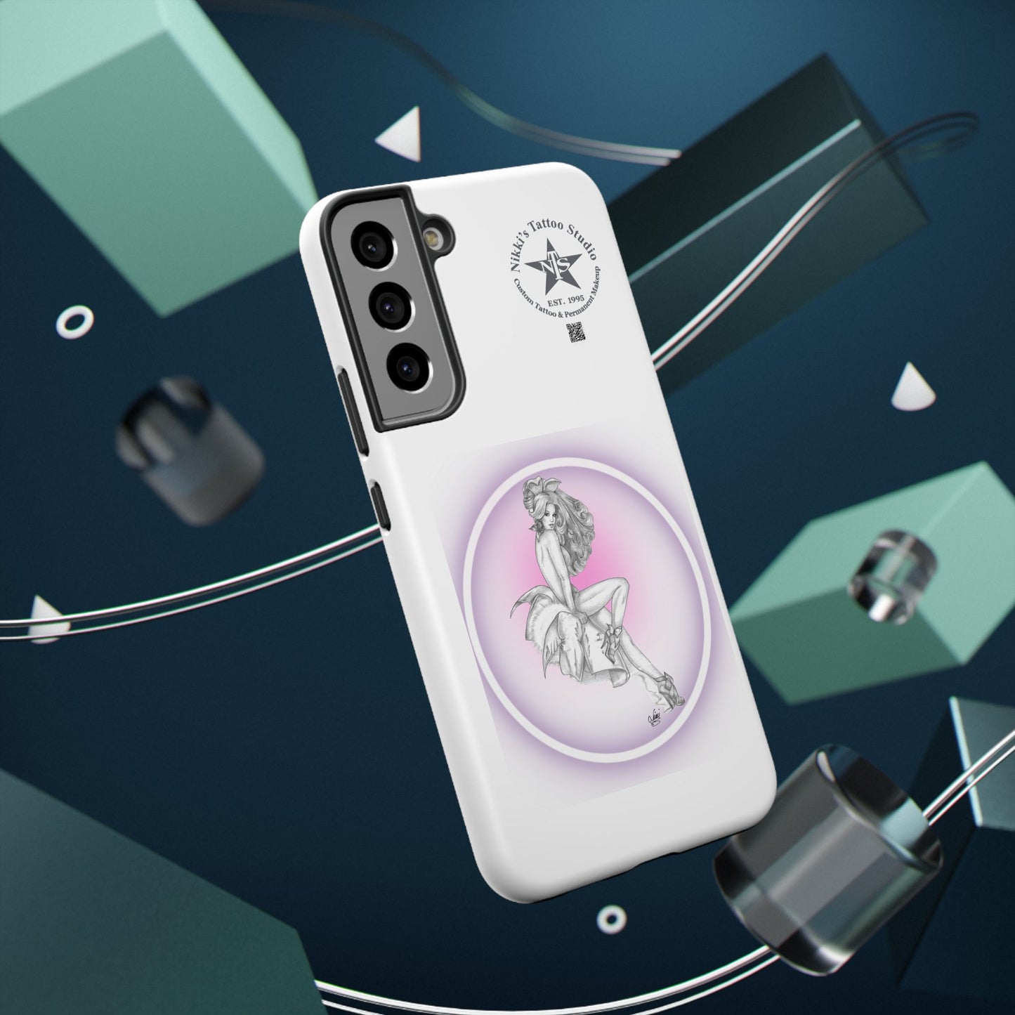 Phone Case: Pin Up Bunny Girl by Nikki