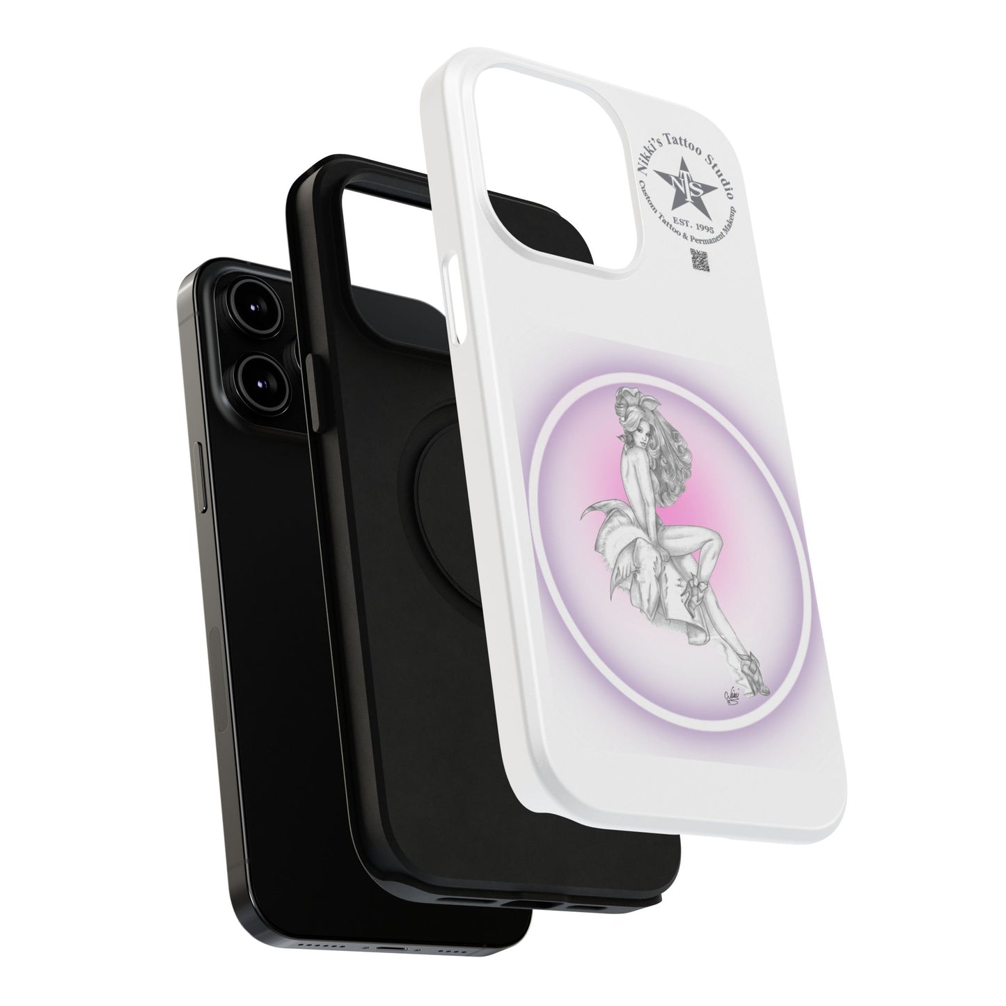 Phone Case: Pin Up Bunny Girl by Nikki