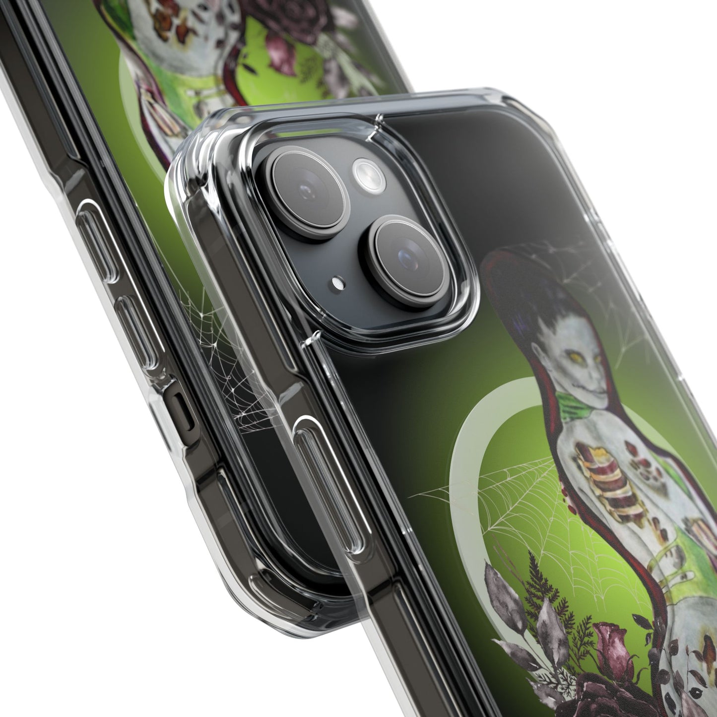 Phone Case Magnetic Clear - Zombie Lady by Nikki Thompson
