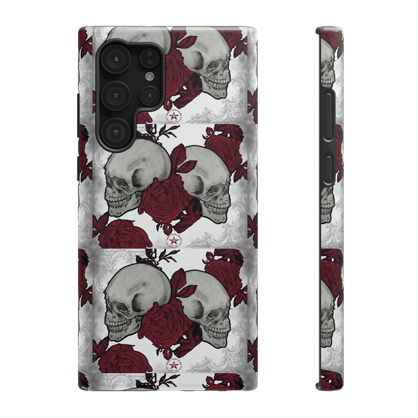 Skulls and Roses by Nikki - Samsung Galaxy Phone Case