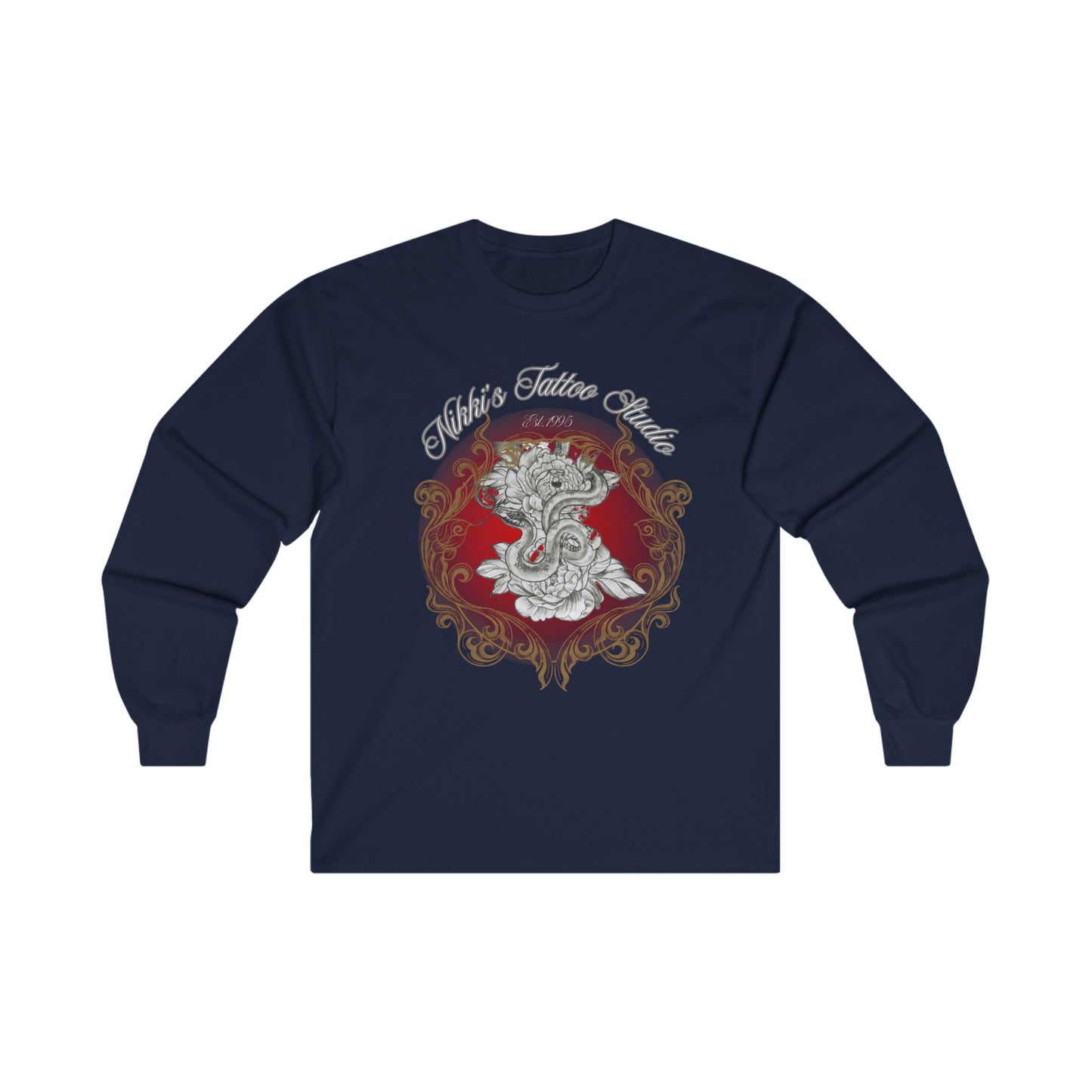 T-Shirt Long Sleeved - Nikki's Tattoo Studio Collection featuring art by Nikki