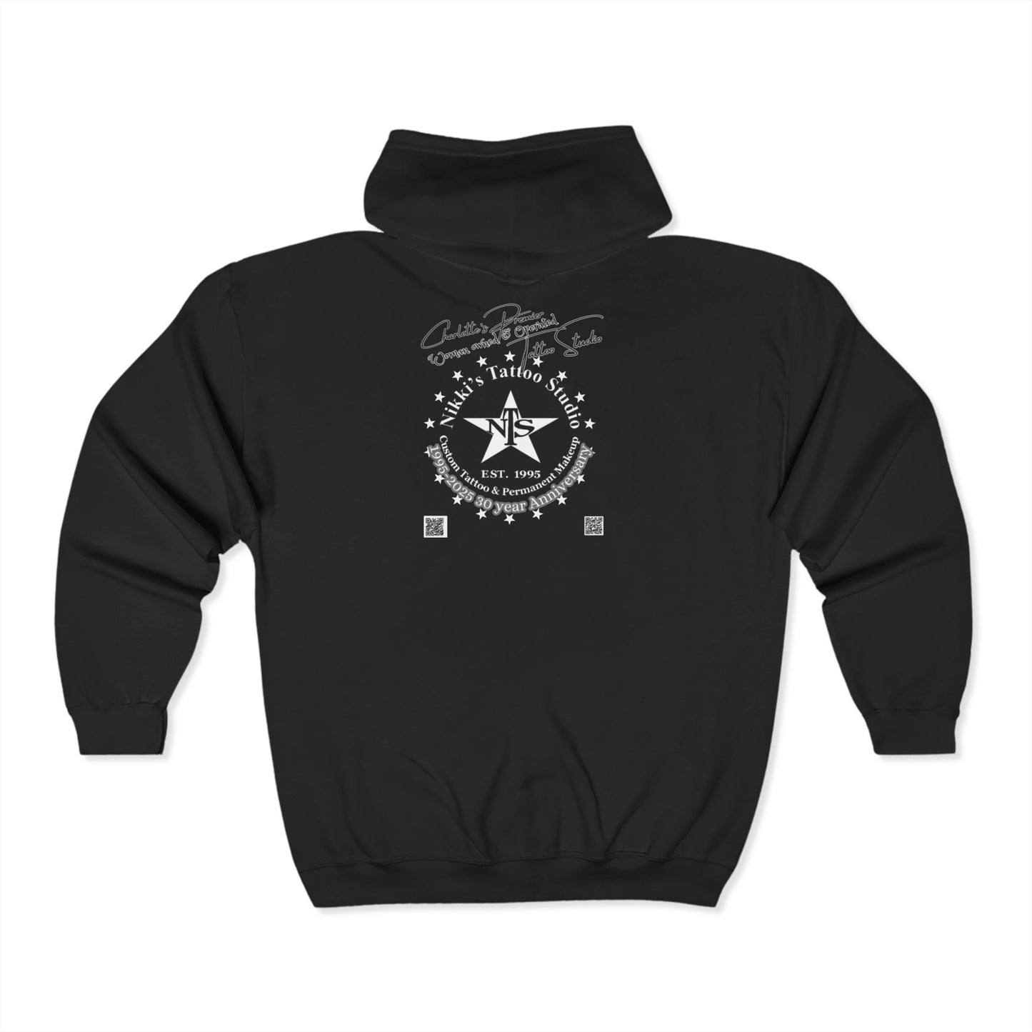 Skulls and Roses by Nikki - Unisex Heavy Blend™ Full Zip Hooded Sweatshirt