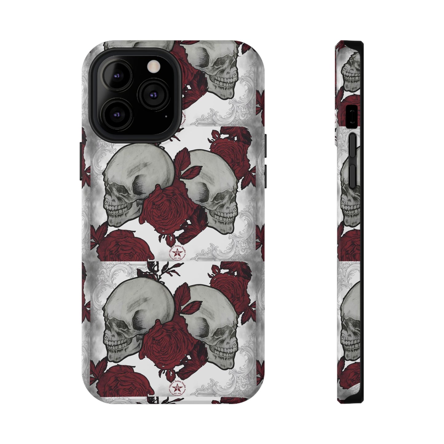 Skulls and Roses by Nikki - iPhone Case