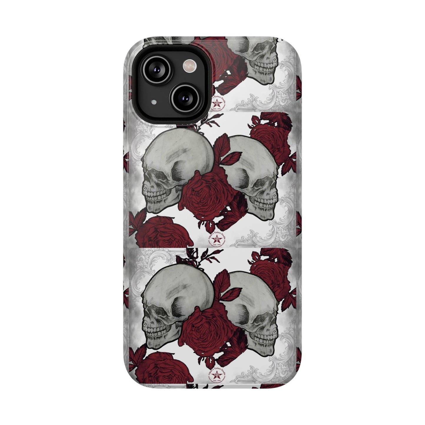 Skulls and Roses by Nikki - iPhone Case
