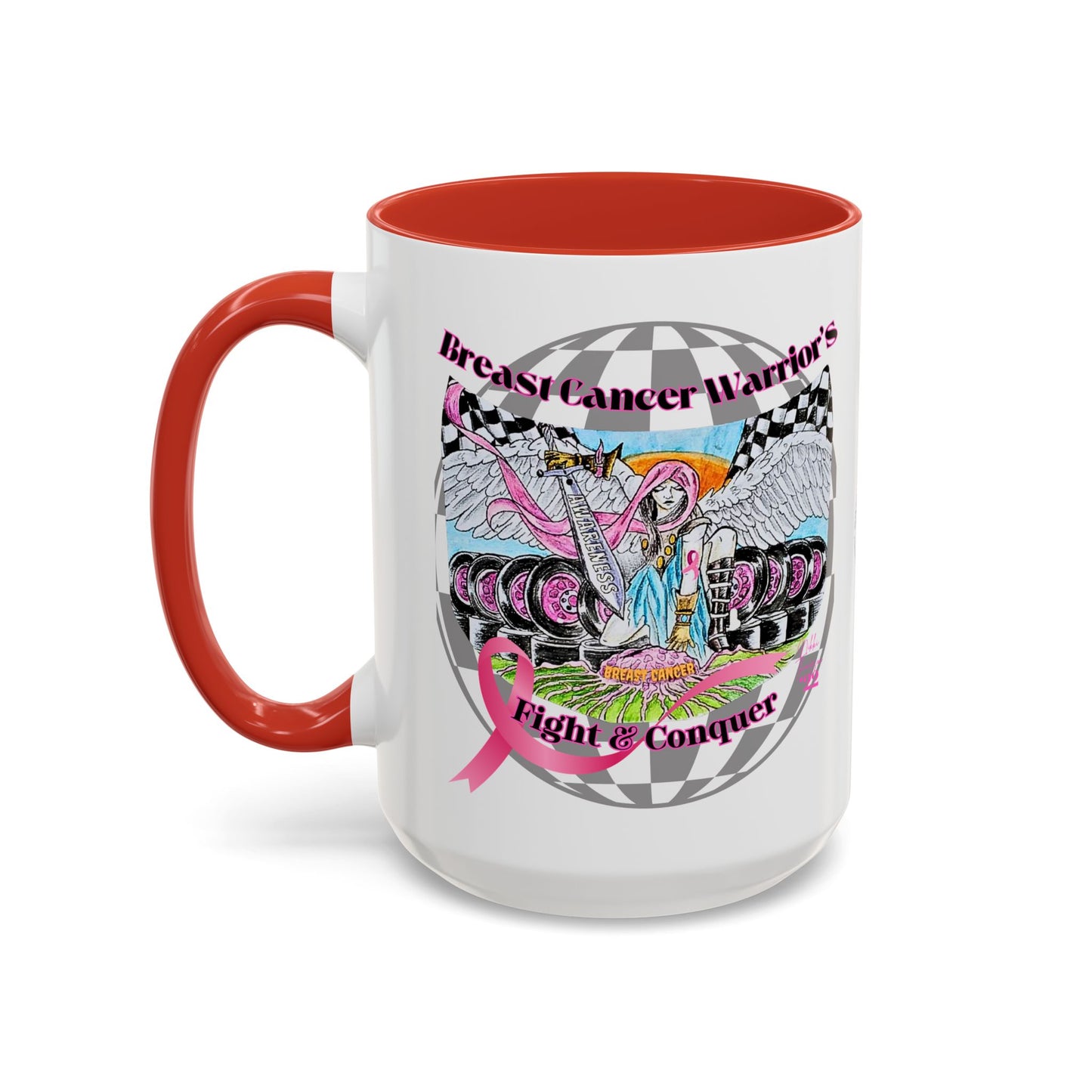 Mug - Breast Cancer Warrior by Nikki