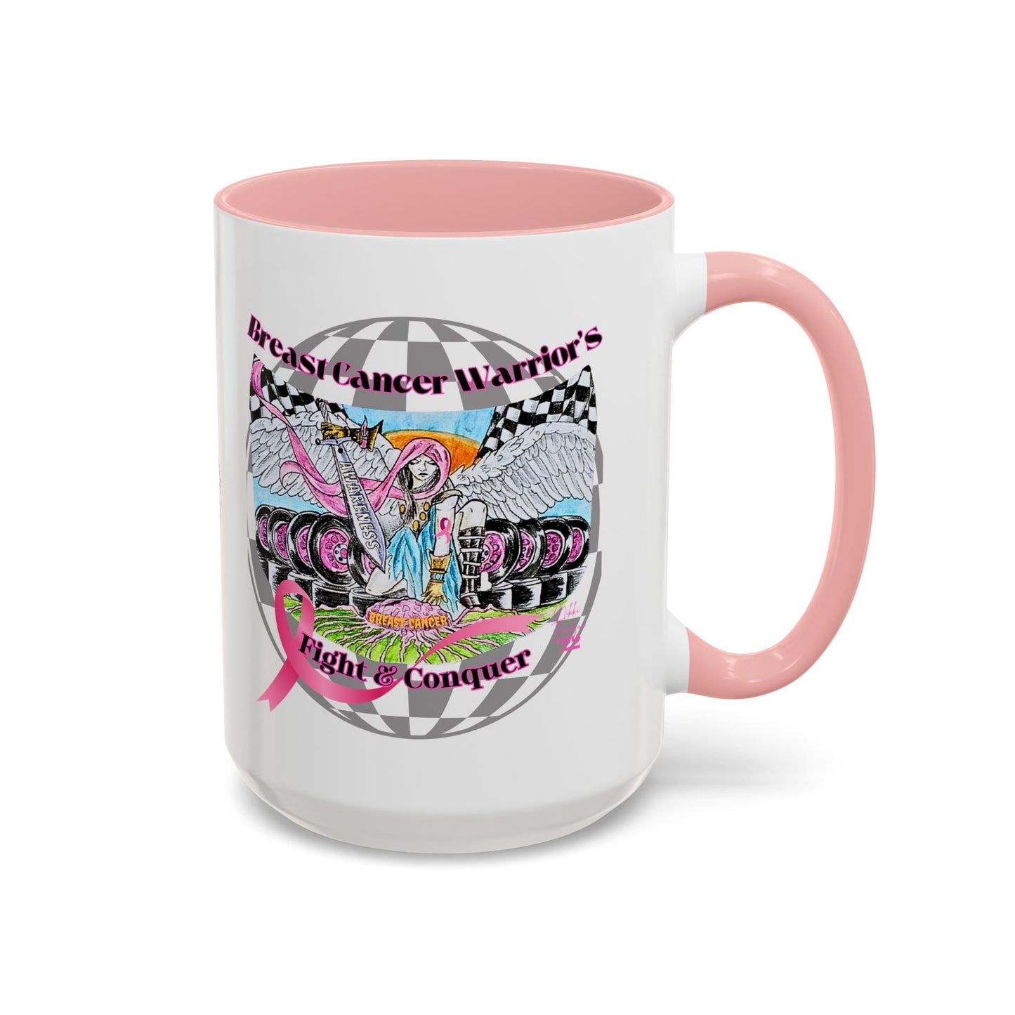 Mug - Breast Cancer Warrior by Nikki
